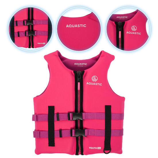Kamizelka asekuracyjna dziecięca AQUASTIC Youth 50N
