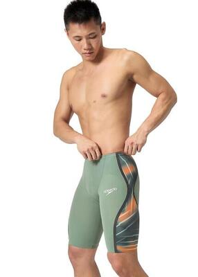 Speedo fastskin lzr ignite jammer - country green / zwart / nectarine - maat 20