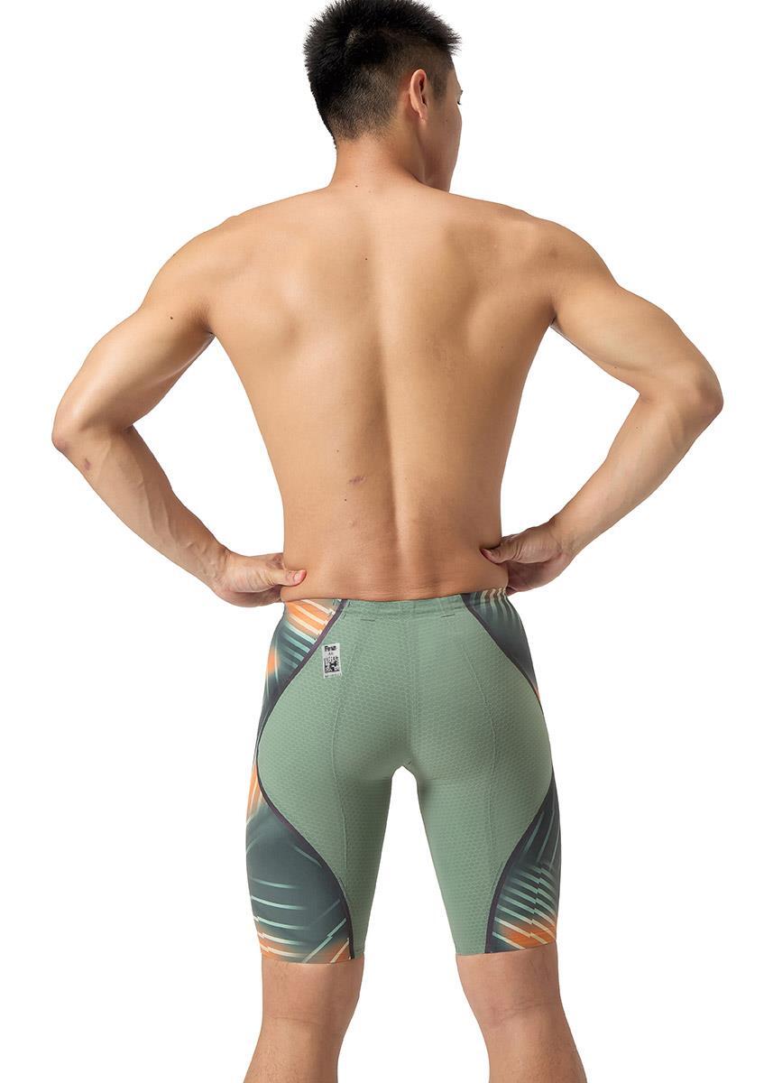 Speedo Fastskin LZR Pure Intent 2.0 Jammer de cintura subida - Verde / Laranja 3/6