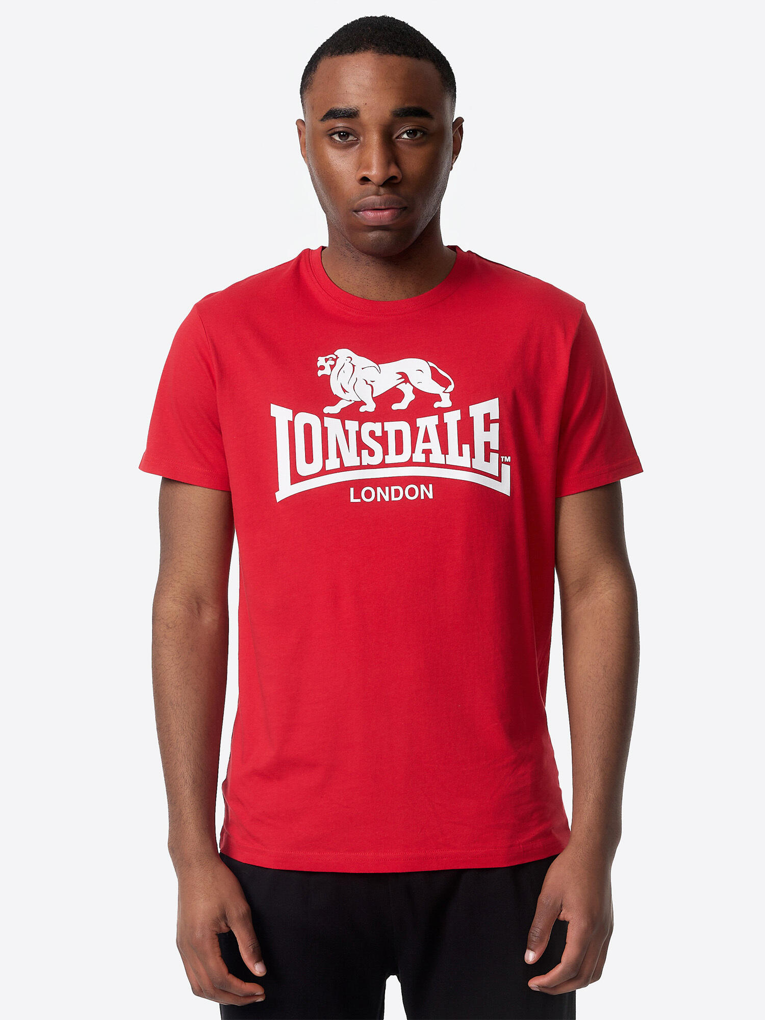 LONSDALE Camiseta Hombre Lonsdale rojo