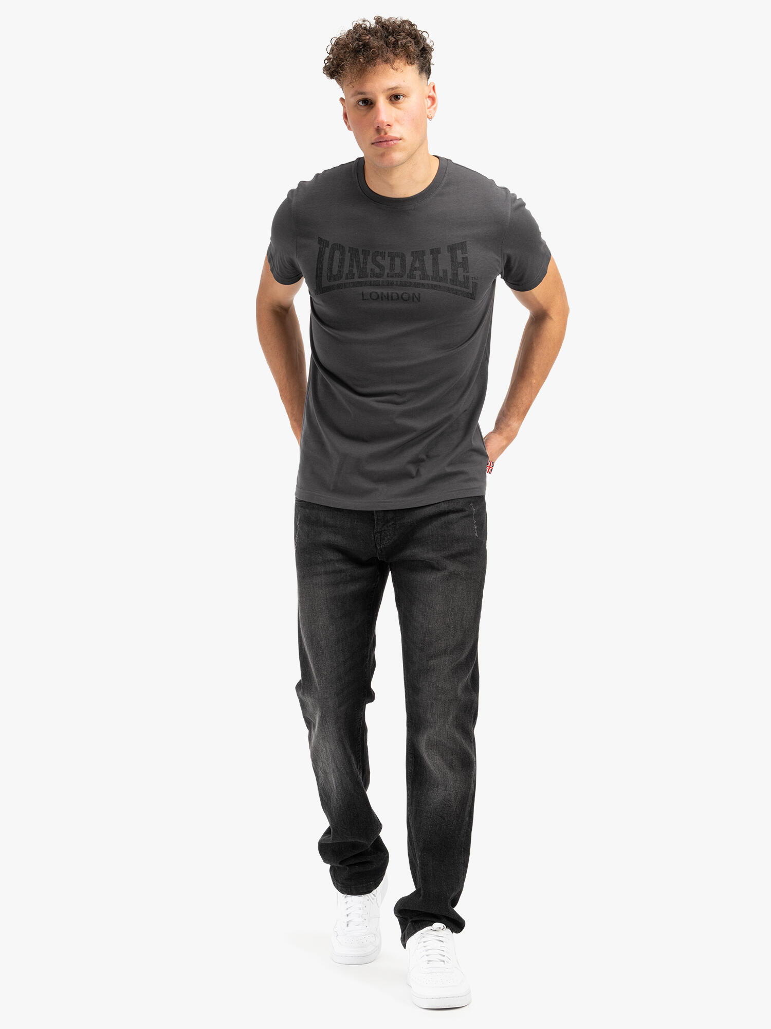 LONSDALE Herren T-Shirt normale Passform LOGO KAI 3/6