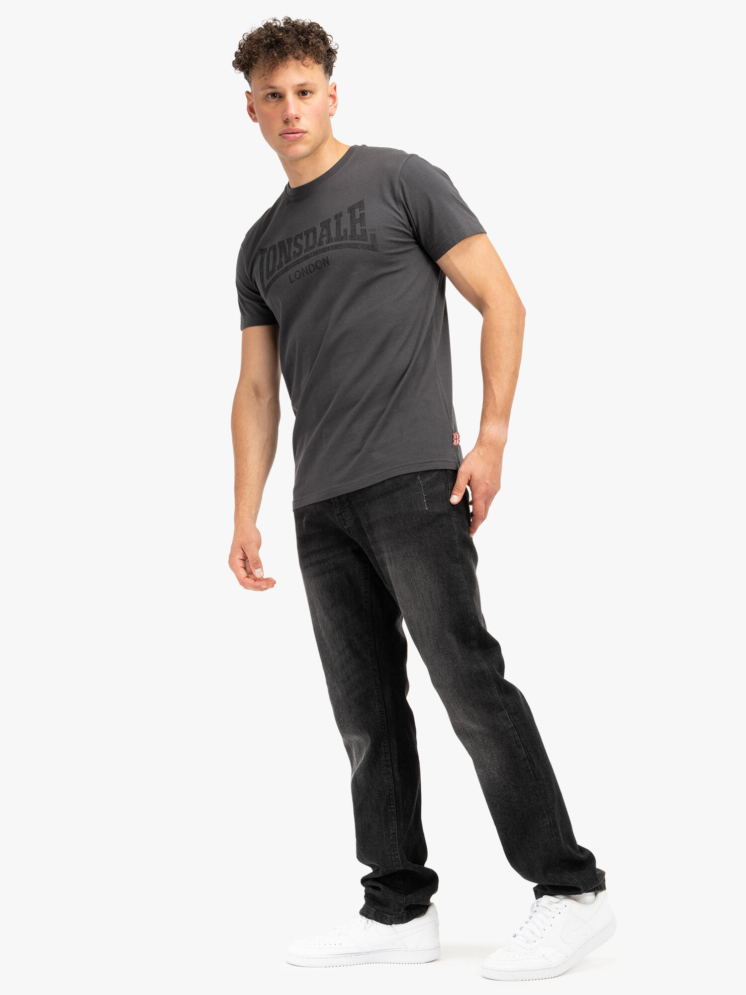 LONSDALE Herren T-Shirt normale Passform LOGO KAI 4/6