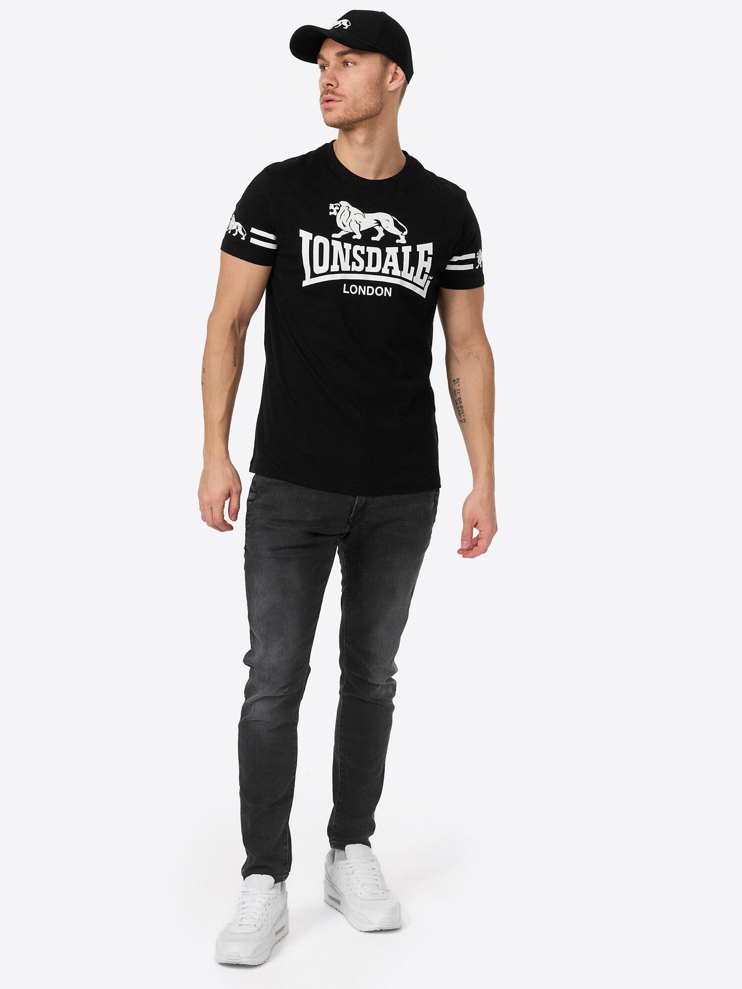 LONSDALE Heren-T-shirt normale pasvorm ALDEBURGH 3/5