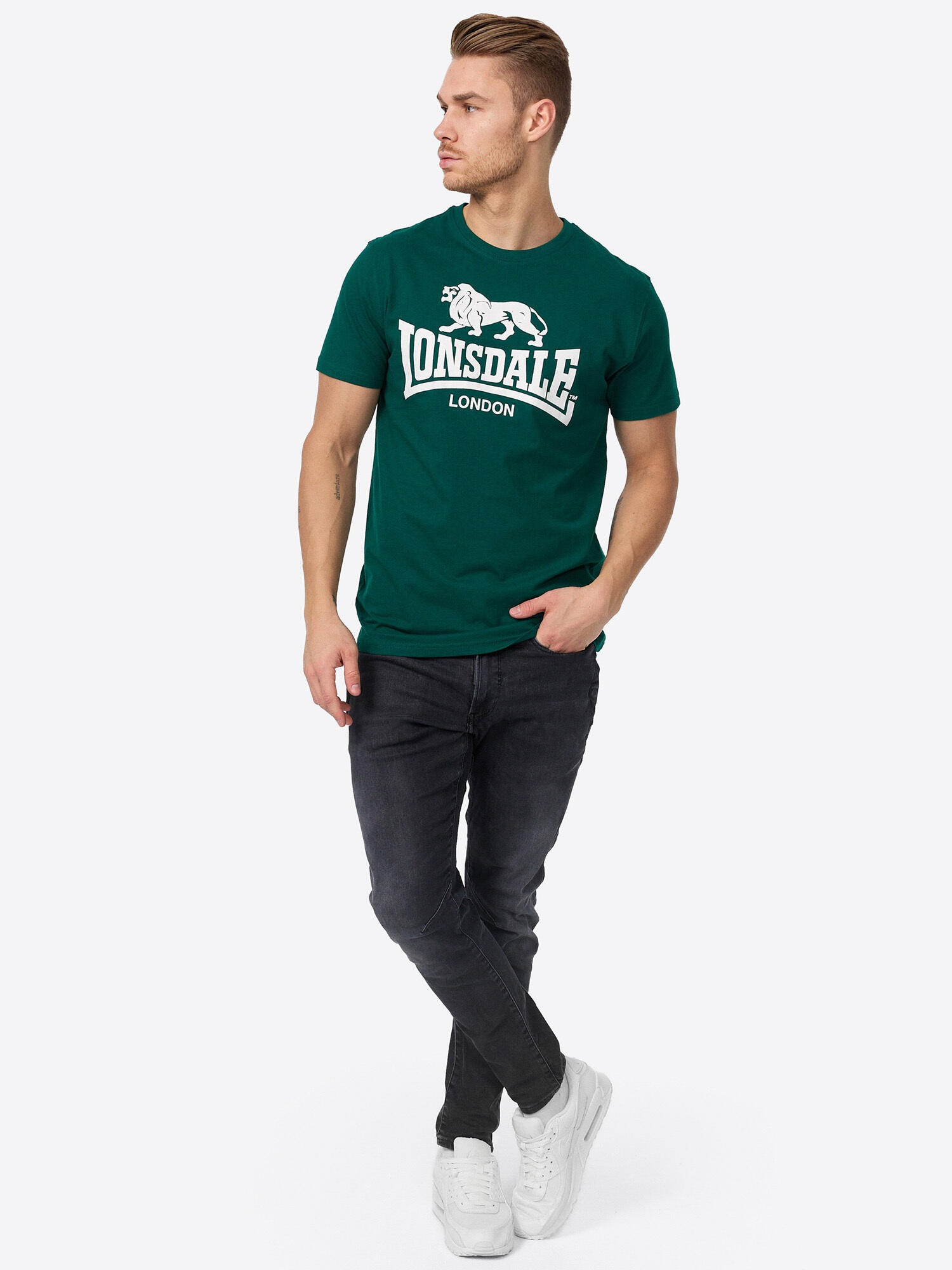 LONSDALE Herren T-Shirt normale Passform LOGO 3/5