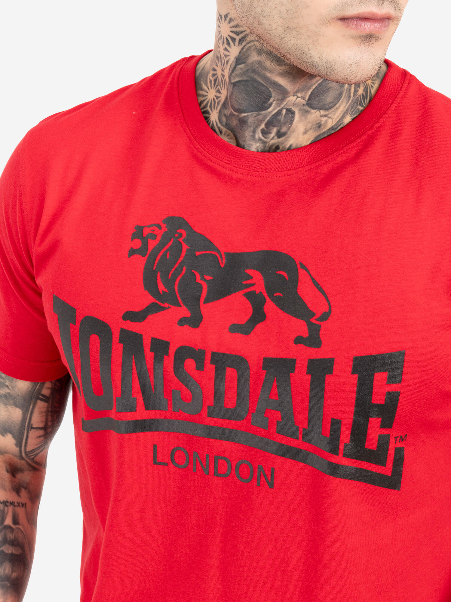 Camiseta Hombre Lonsdale rojo 5/5