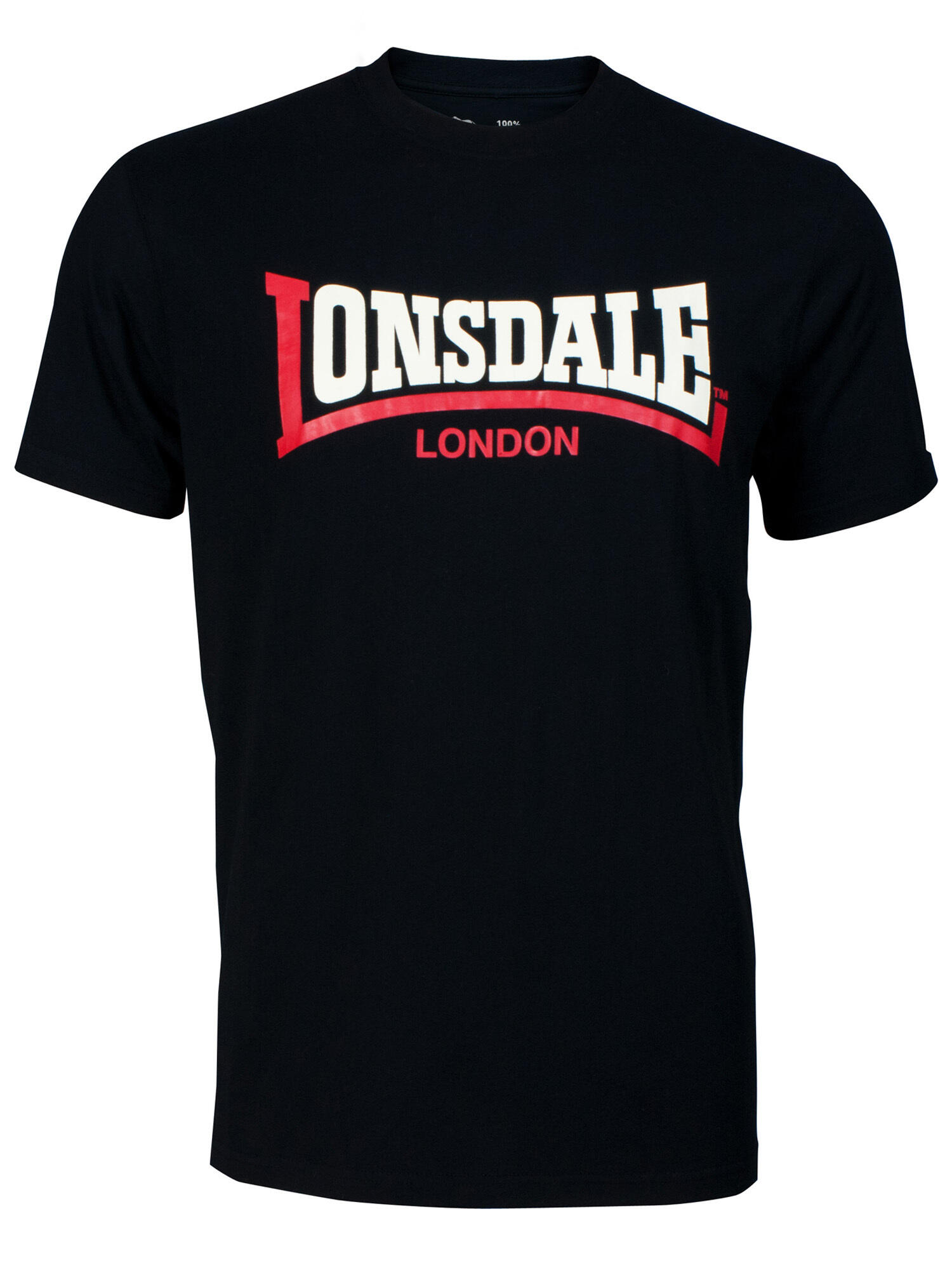 Camiseta para Homem Lonsdale Two tone Preto 2/5