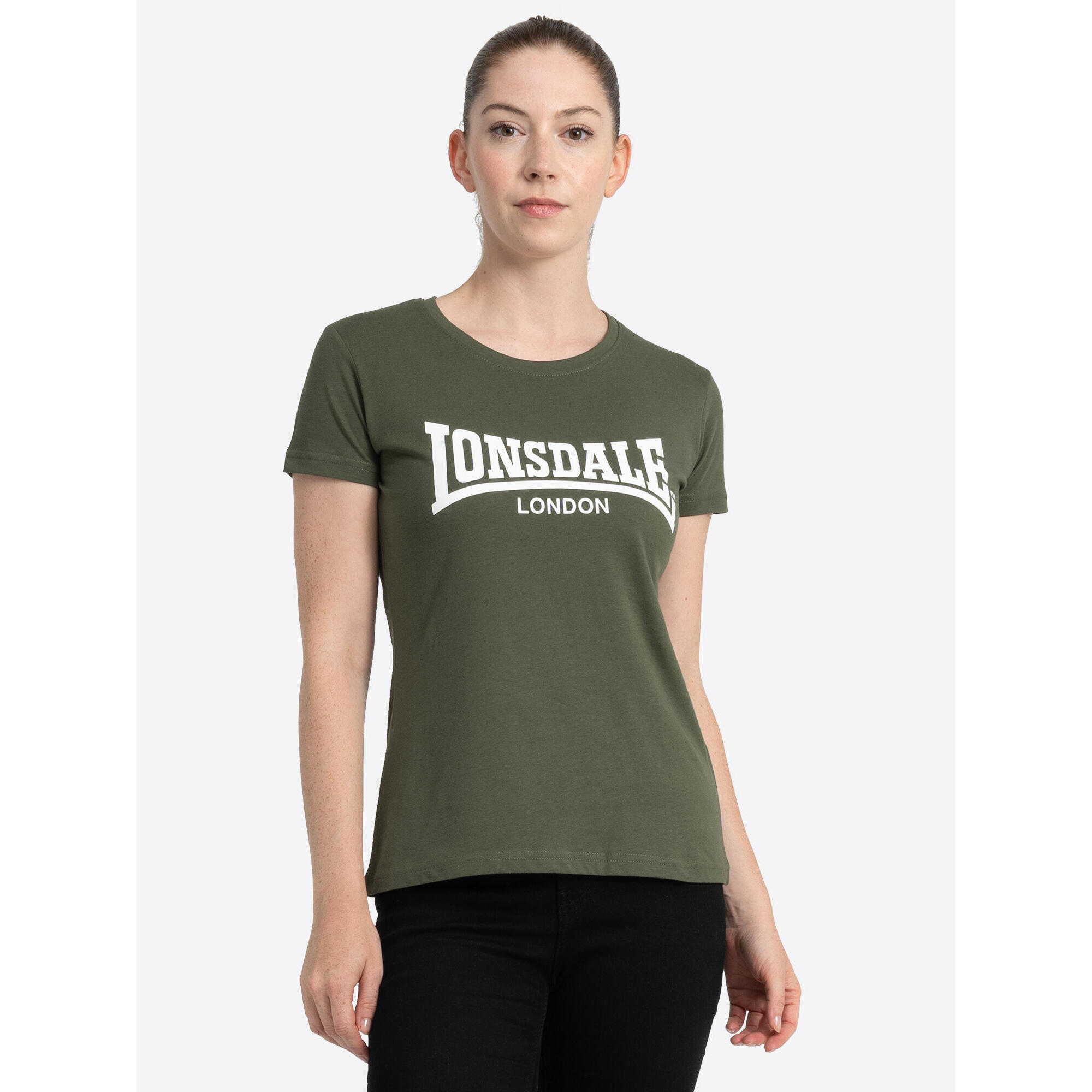 Lonsdale - T-shirt Femme Lonsdale Cartmel - T-shirt Manches Courtes - Blanc - 40 M - Decathlon