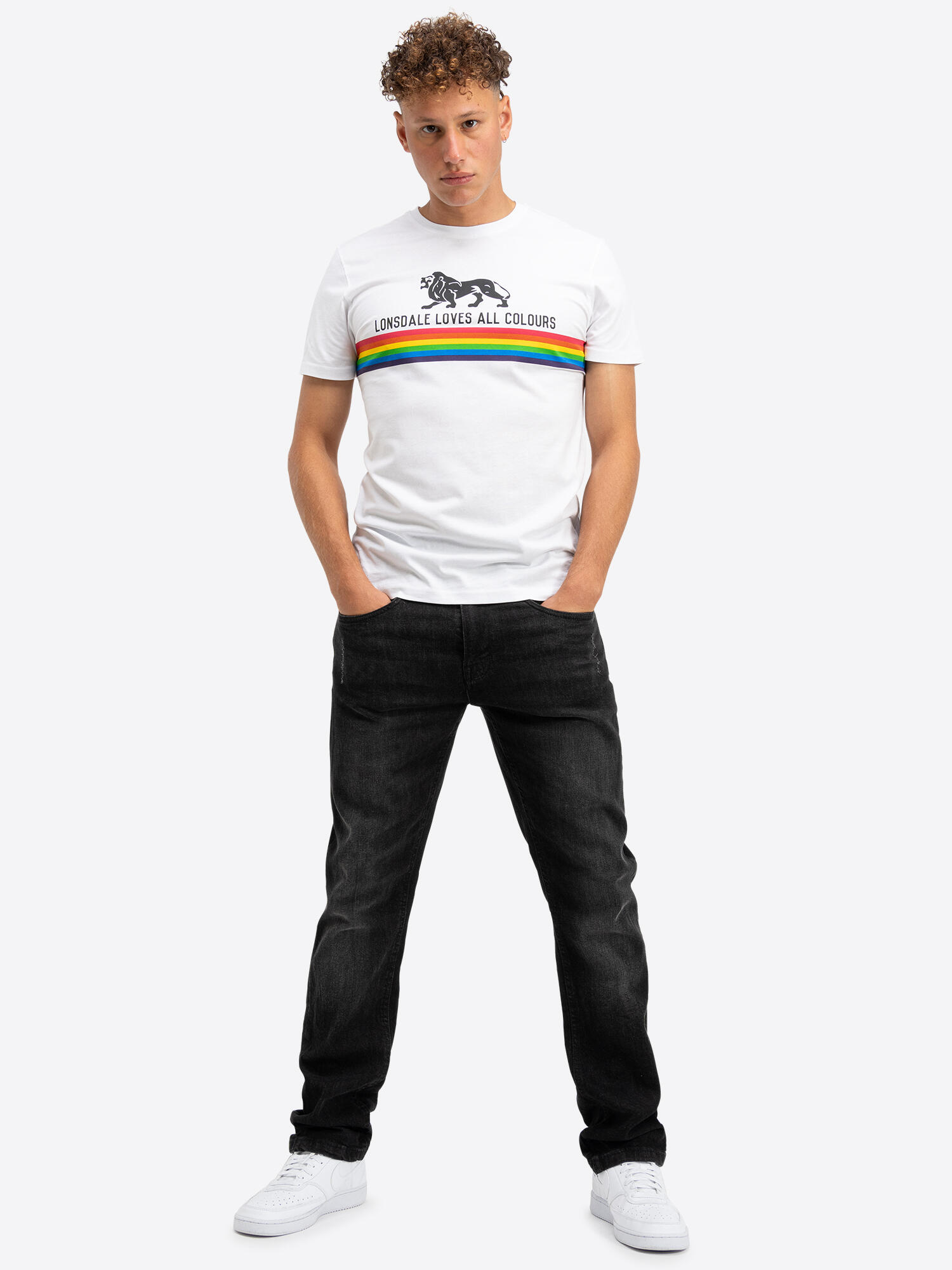 LONSDALE Heren-T-shirt normale pasvorm NELSON 4/7