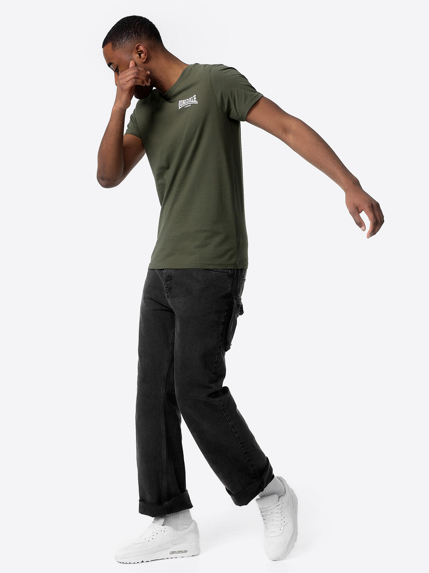 LONSDALE Heren-T-shirt slim fit ELMDON 3/5