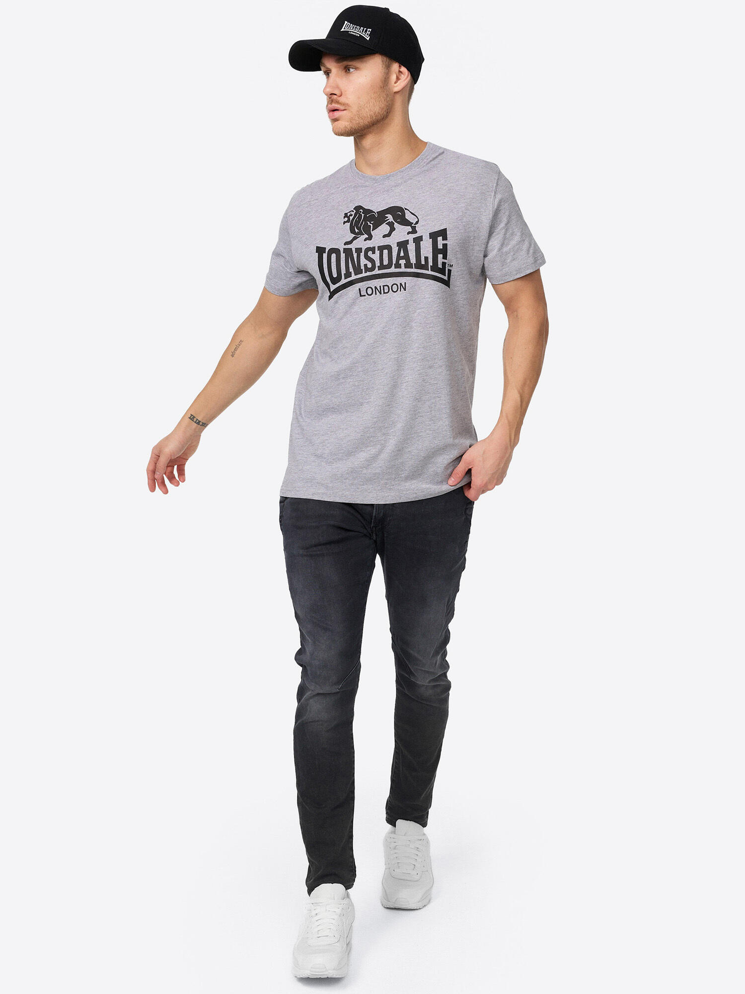 LONSDALE Herren T-Shirt normale Passform LOGO 3/5
