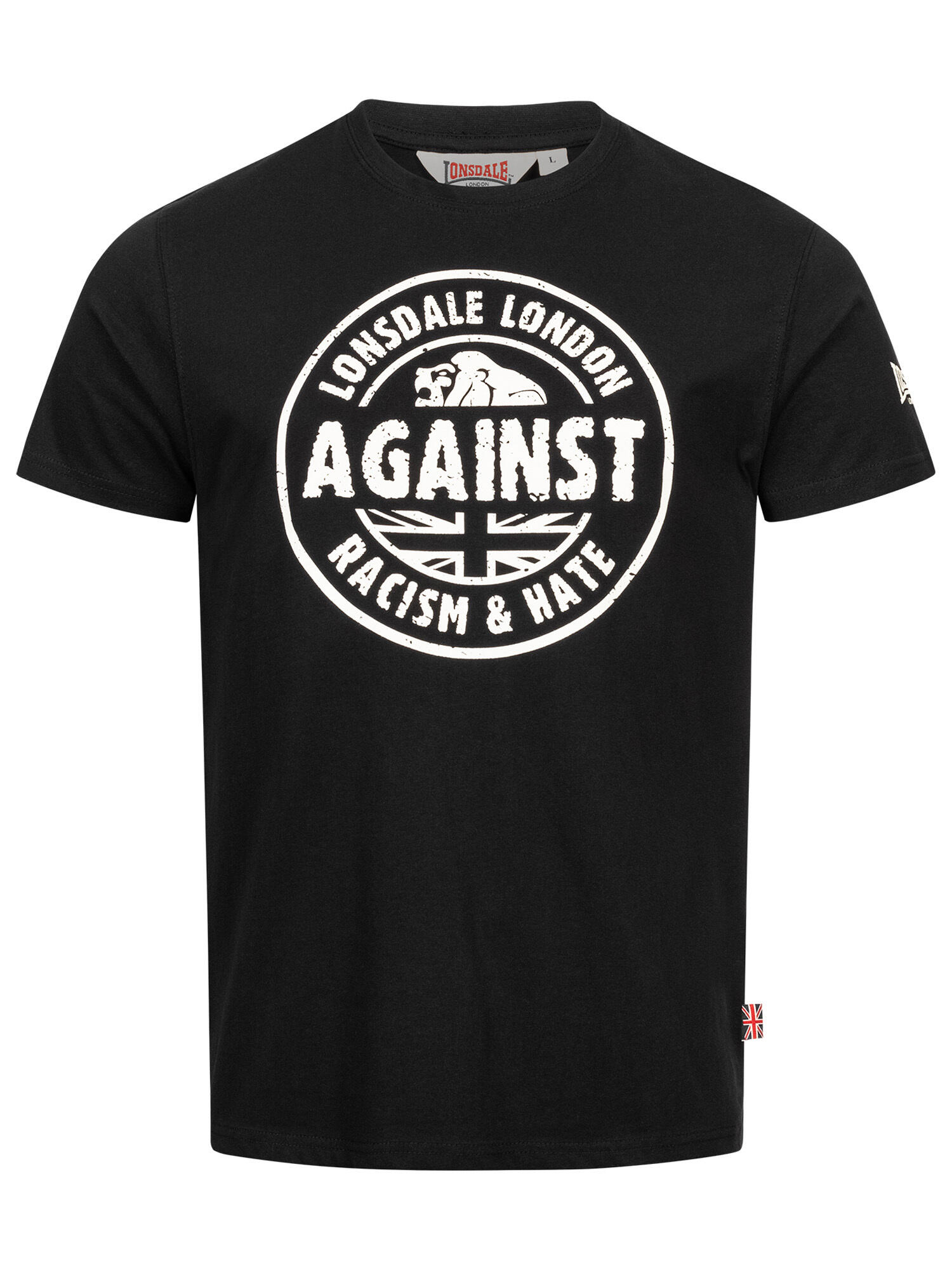 LONSDALE Heren-T-shirt normale pasvorm AGAINST RACISM 2/5