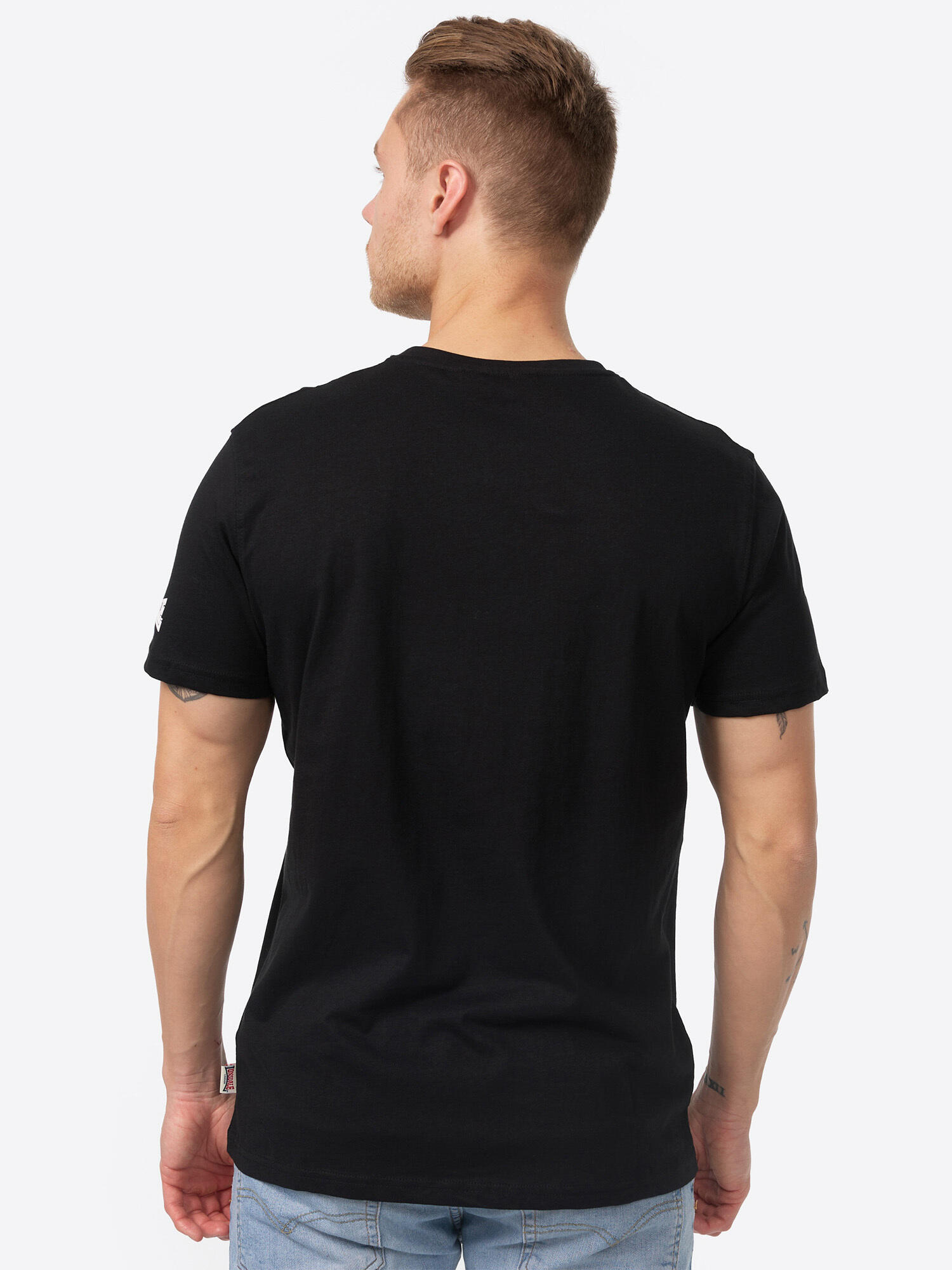 LONSDALE Heren-T-shirt normale pasvorm AGAINST RACISM 4/5