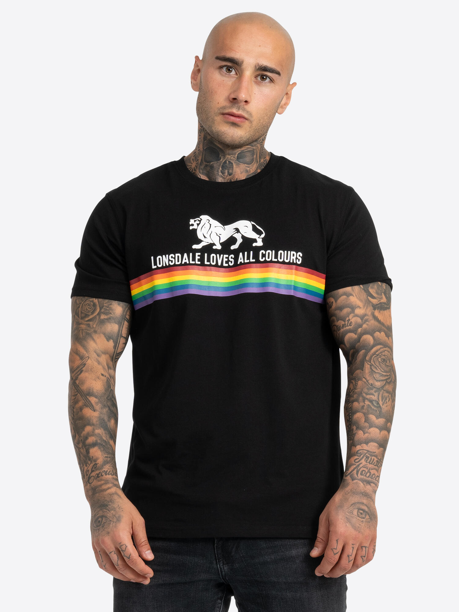 Lonsdale Herren Cleator T-Shirt – ärmelloses Shirt Mit Boxer-Design & Schmaler Passform