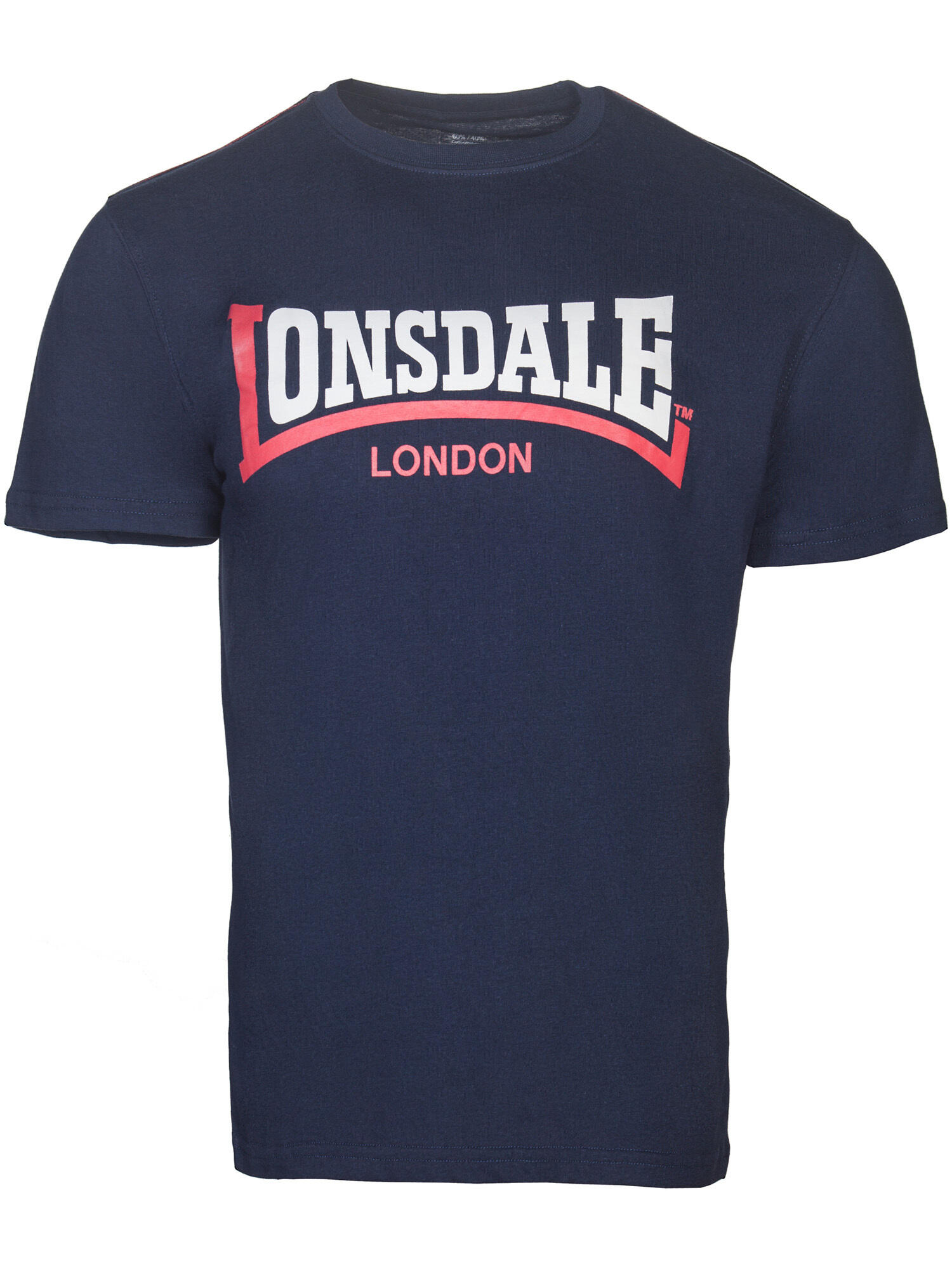 LONSDALE Heren-T-shirt normale pasvorm TWO TONE 2/5