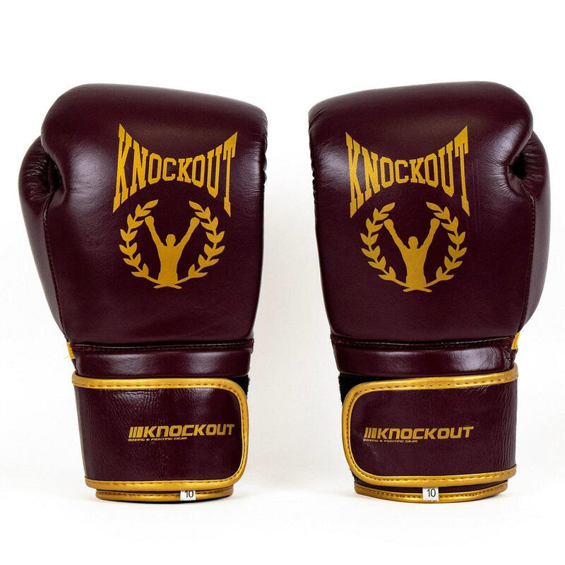 Manusi Box Knockout Pro3 Luxury 14 OZ / Verde/Auriu