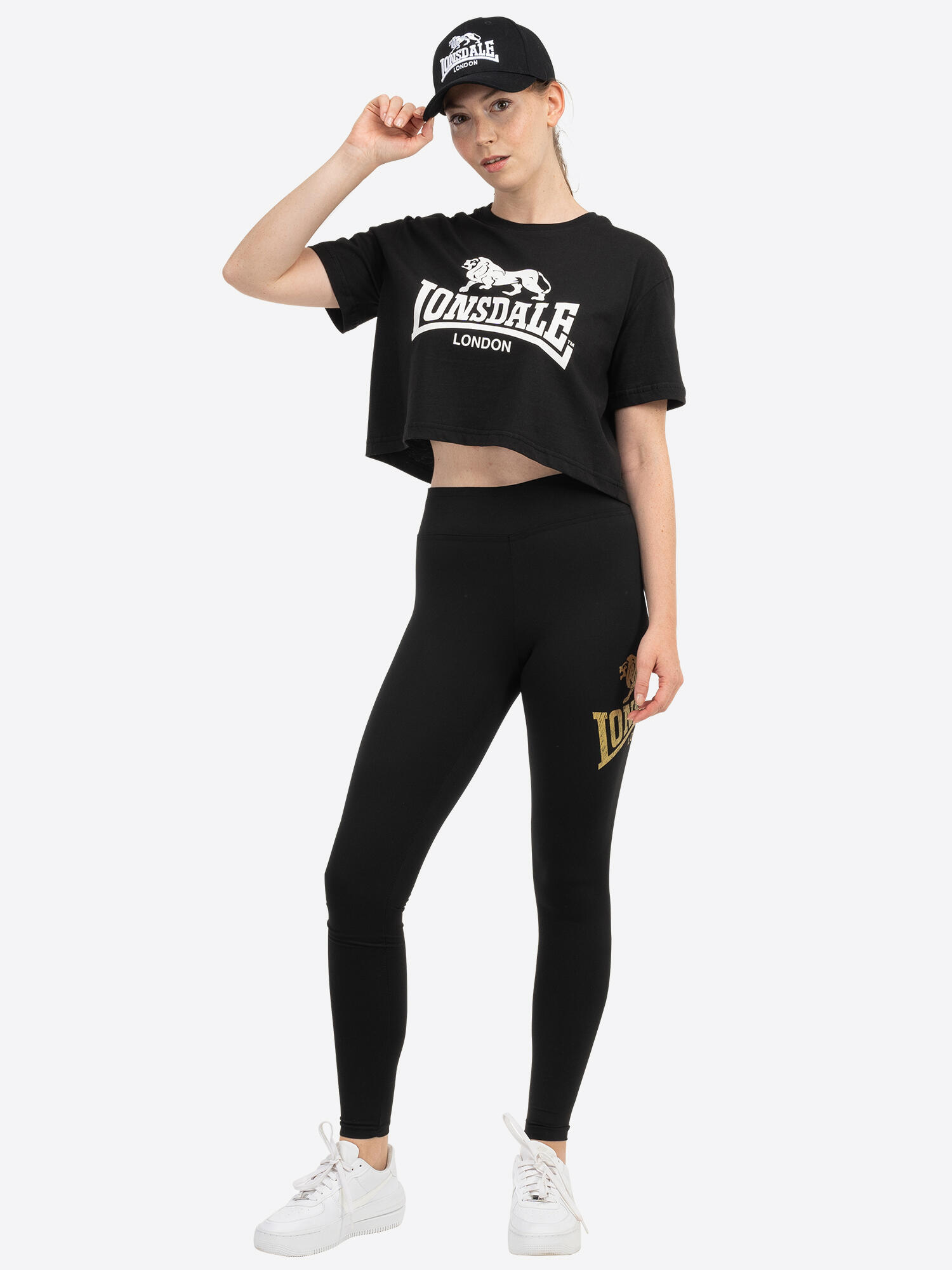 Women's cropped T-shirt Lonsdale Gutch Common 3/5