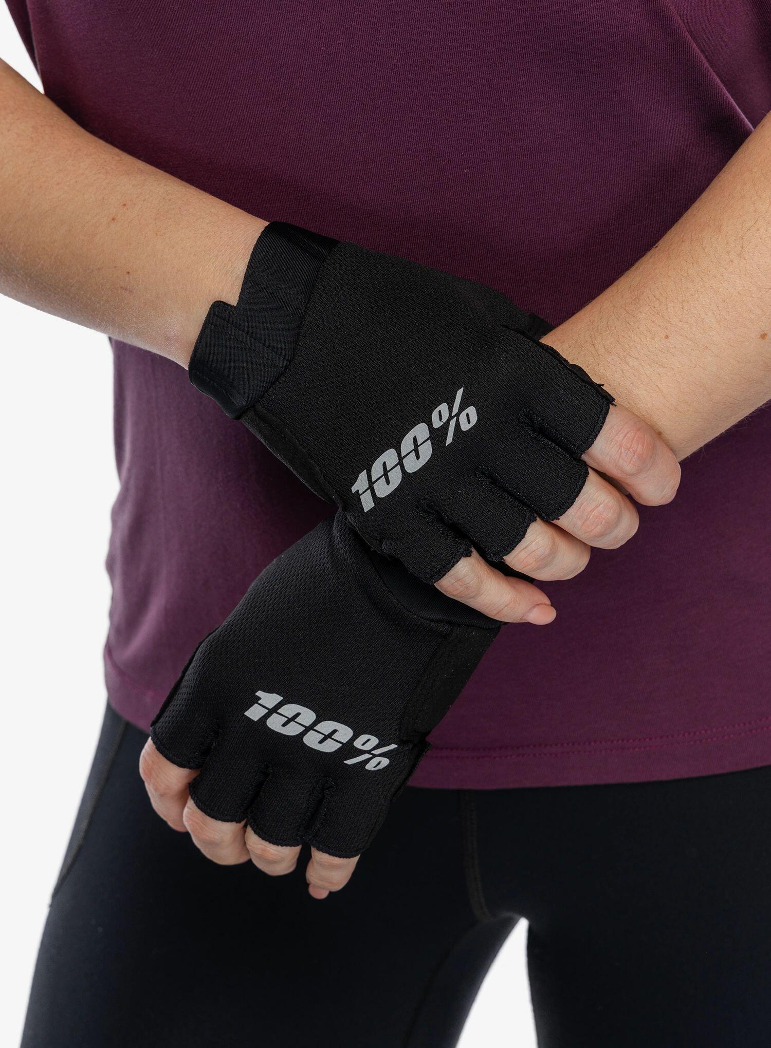 Vrouwen 100% Exceeda Gel Korte Handschoenen Zwart 2/7