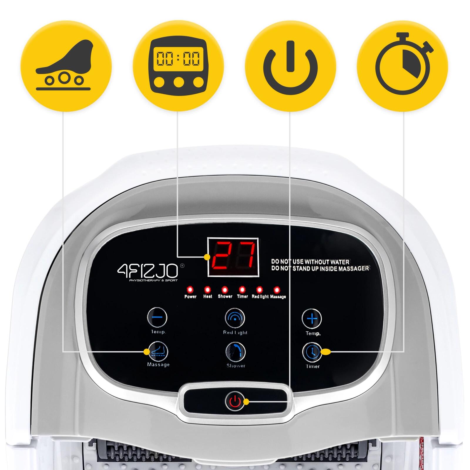 Vodní masážní přístroj na nohy 4FIZJO FOOT MASSAGER PRO+ 3/7