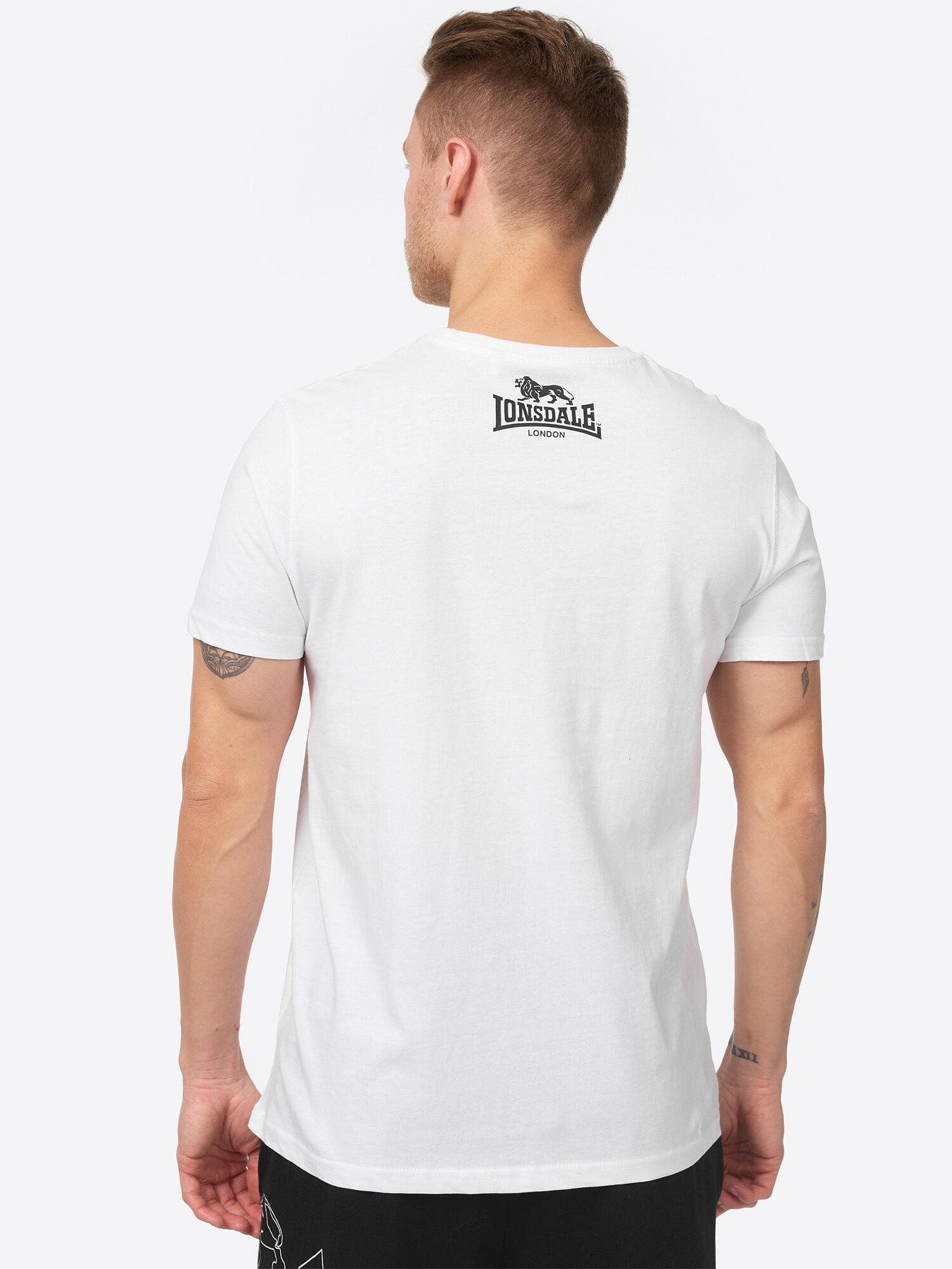 T-shirts pour homme Lonsdale Logo Blanc 4/5