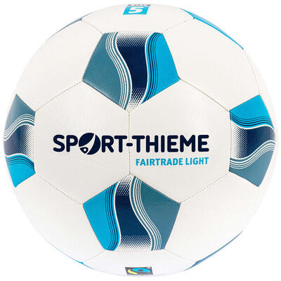 Fußball Fairtrade Light Größe 5 Fußball Unisex Weiß-Blau