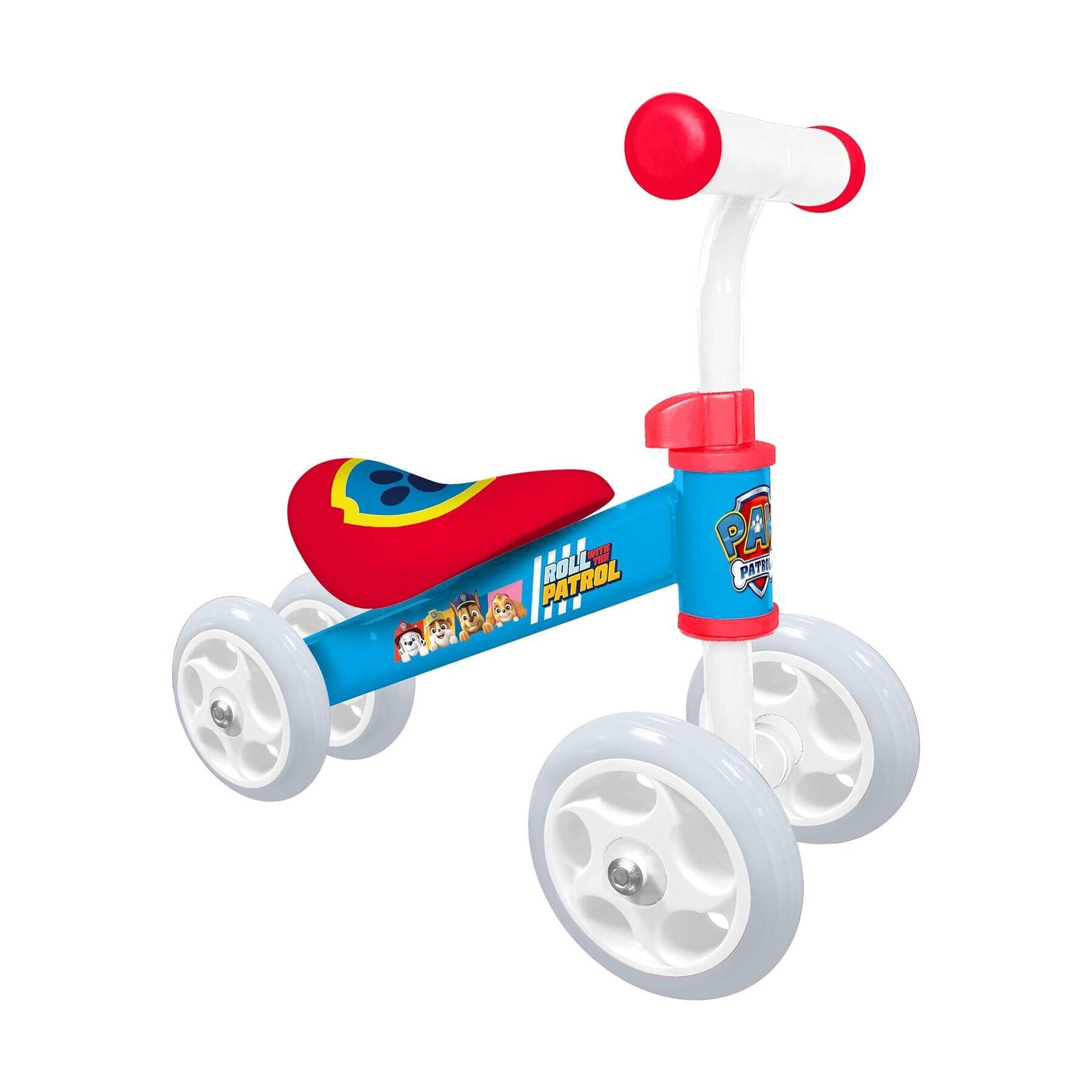 Bicicleta equilibrio 4 rodas paw patrol