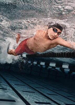 Speedo fastskin lzr ignite jammer - vlamrood / bolt / wit - maat 28