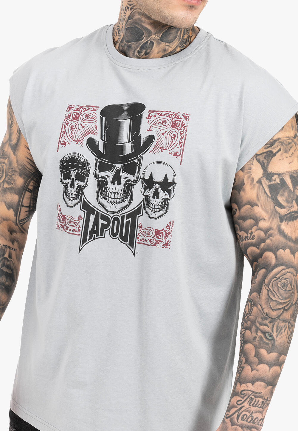 T-shirt regularny Tapout Skull Tank 5/5