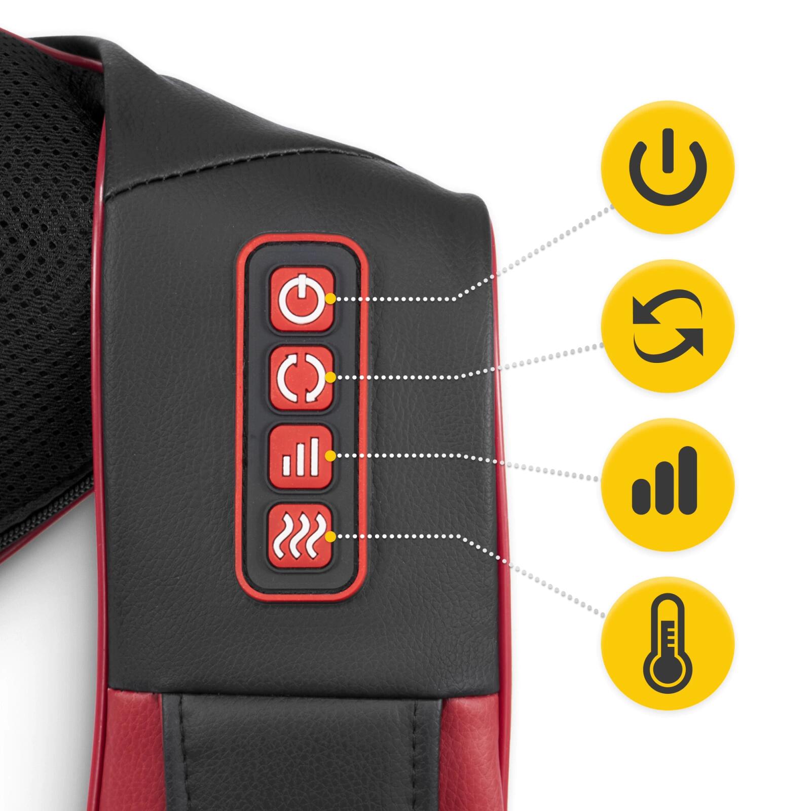 Shiatsu massageband PRO+ nek schouders rug verwarming infrarood 4FIZJO 2/7