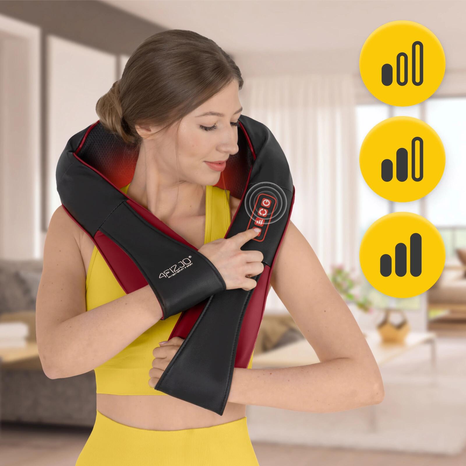 Shiatsu massageband PRO+ nek schouders rug verwarming infrarood 4FIZJO 7/7