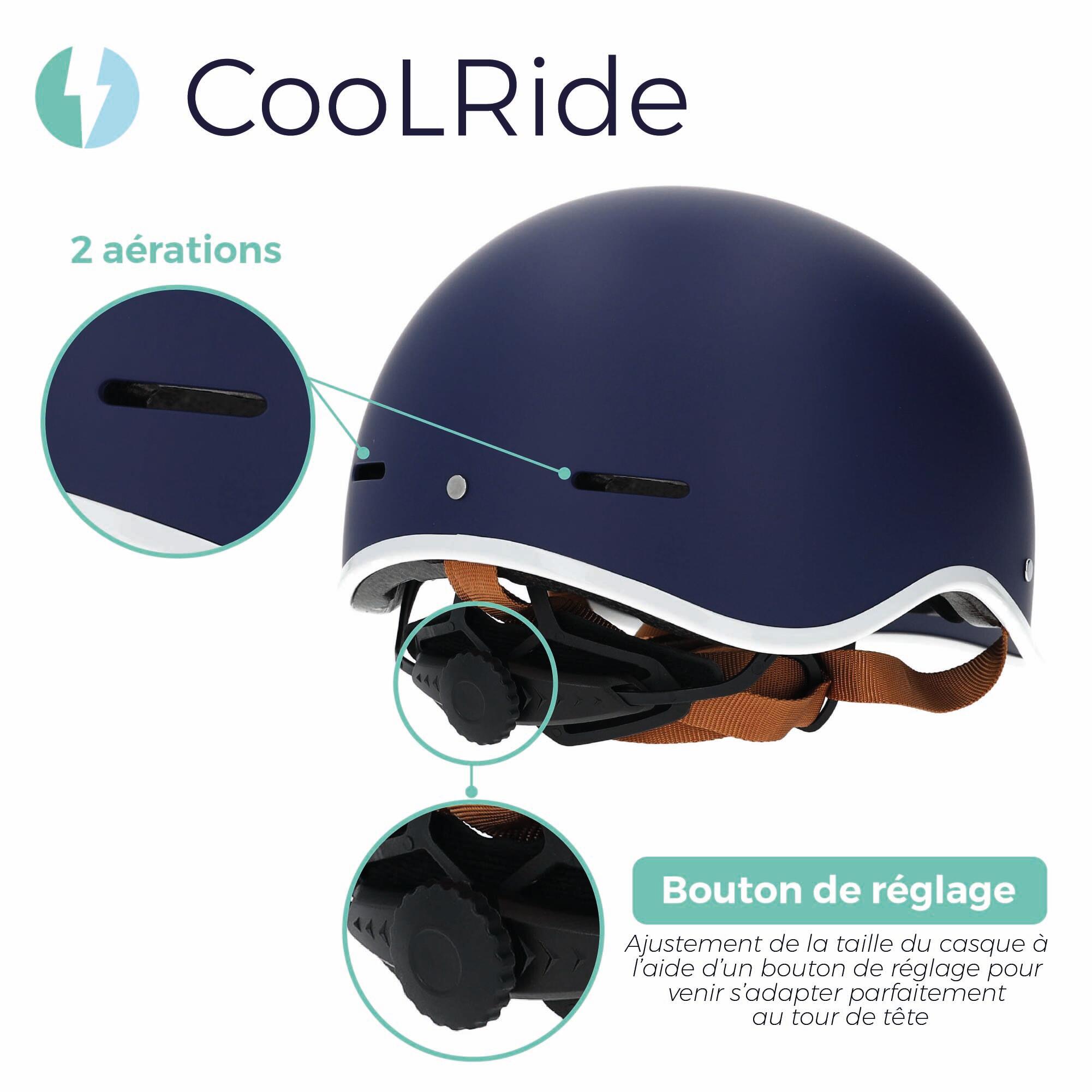 Casque vélo adulte 59-61 cm Multisport Noir mat avec visère intégrée 4/7