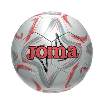 Piłka nożna Joma Egeo II 4 Szary / Coral Fluor