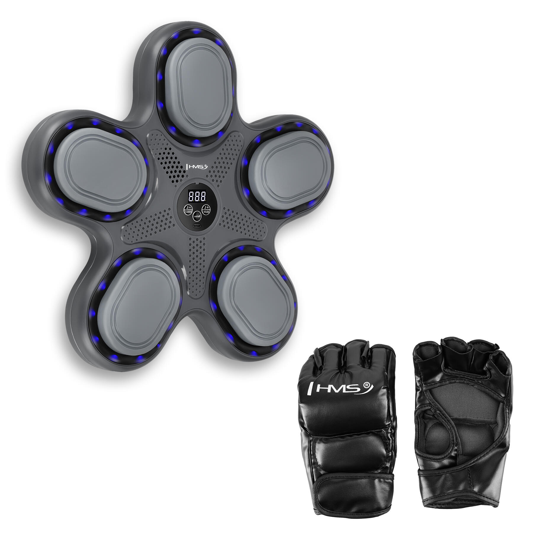 HMS Elektronische boksschaal met Bluetooth + handschoenen TB11 HMS