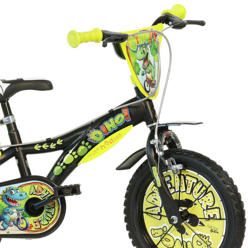 Bicicleta pentru copii Dinosaur Adventure DB-614-DSA Dino Bikes, 14 inch