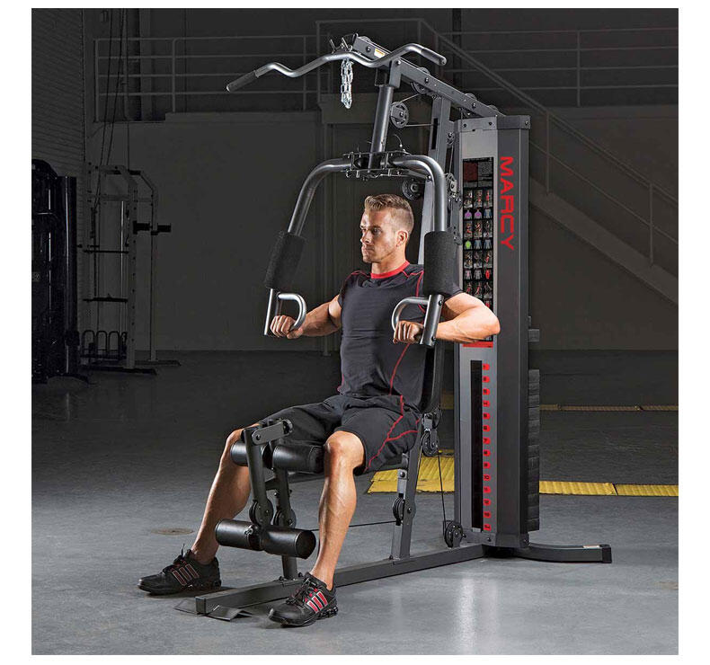 Stazione multifunzione Marcy HG3000 Eclipse - Torre pesi da 68 kg - Nero 2/8