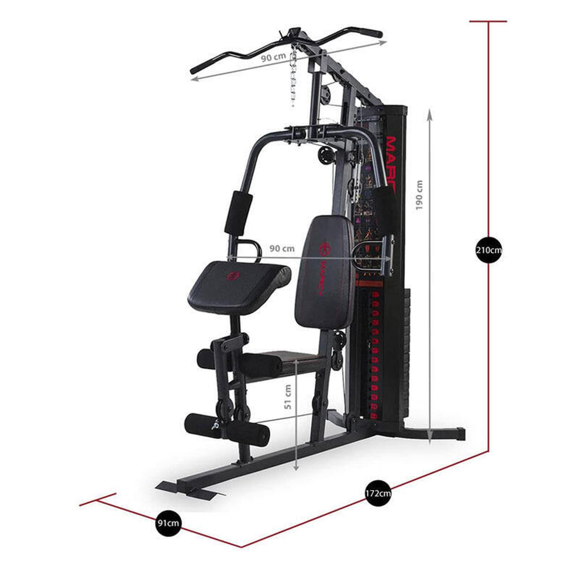 Station de musculation Marcy HG3000 Eclipse - Bloc de poids de 68 kg