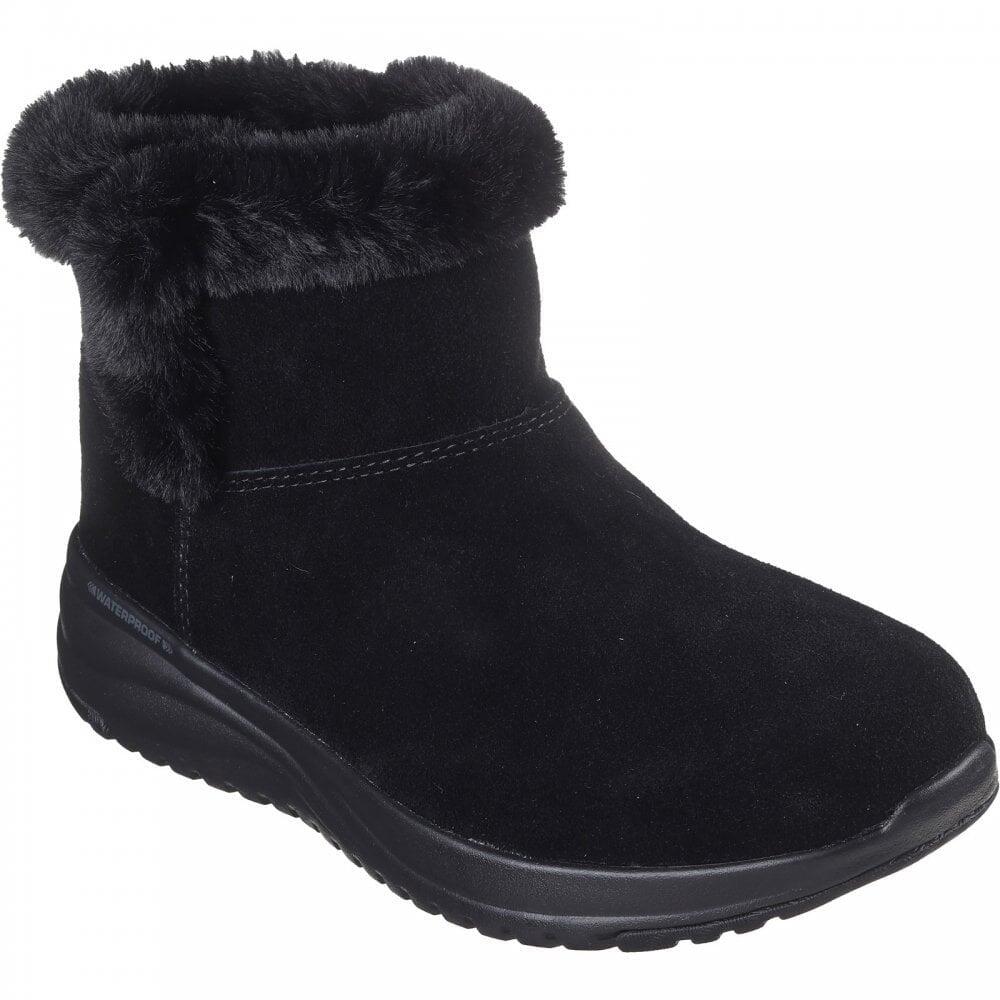 Botines Mujer Skechers 144775_BBK Negros Resistentes al Agua sin Cordones 6/7