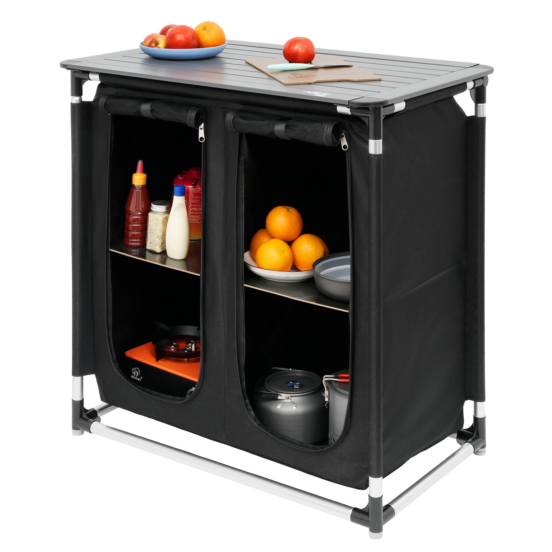 ARMOIRE DE VOYAGE PLIABLE AVEC PLATEAU NILS CAMP NC3032 3/7