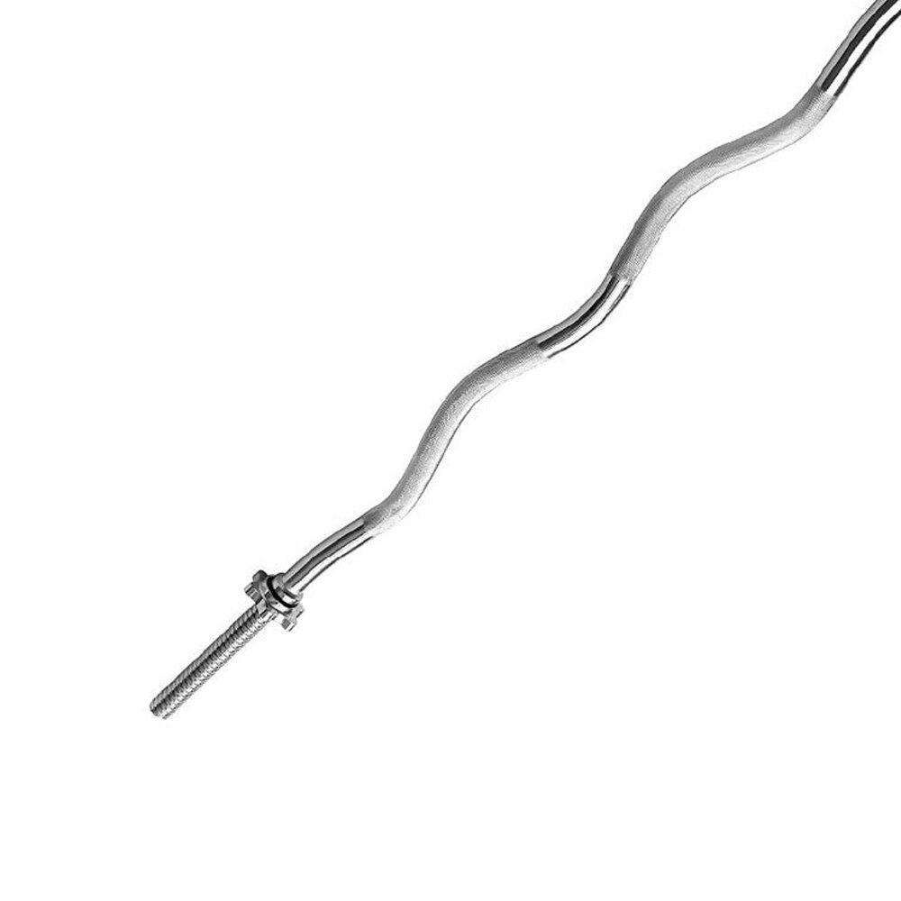 Barre Curl Olympique 150cm * 25mm + 2 Stop-disques Fitness Tech 3/7