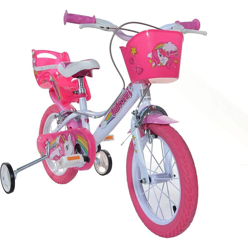 Bicicleta de Menina 16 polegadas Unicorn 5-7 anos