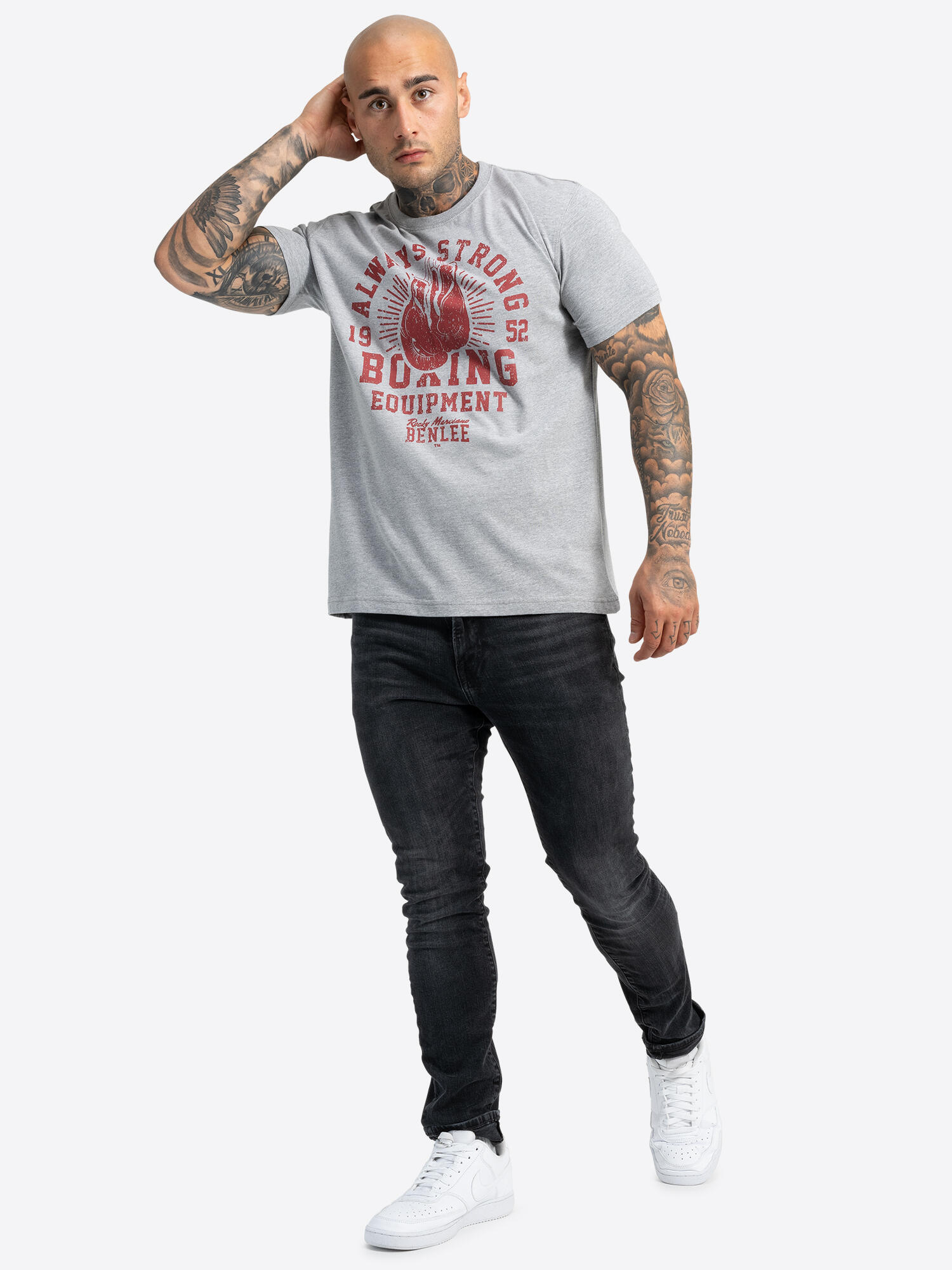 BENLEE Heren-T-shirt normale pasvorm EQUIPT 3/7