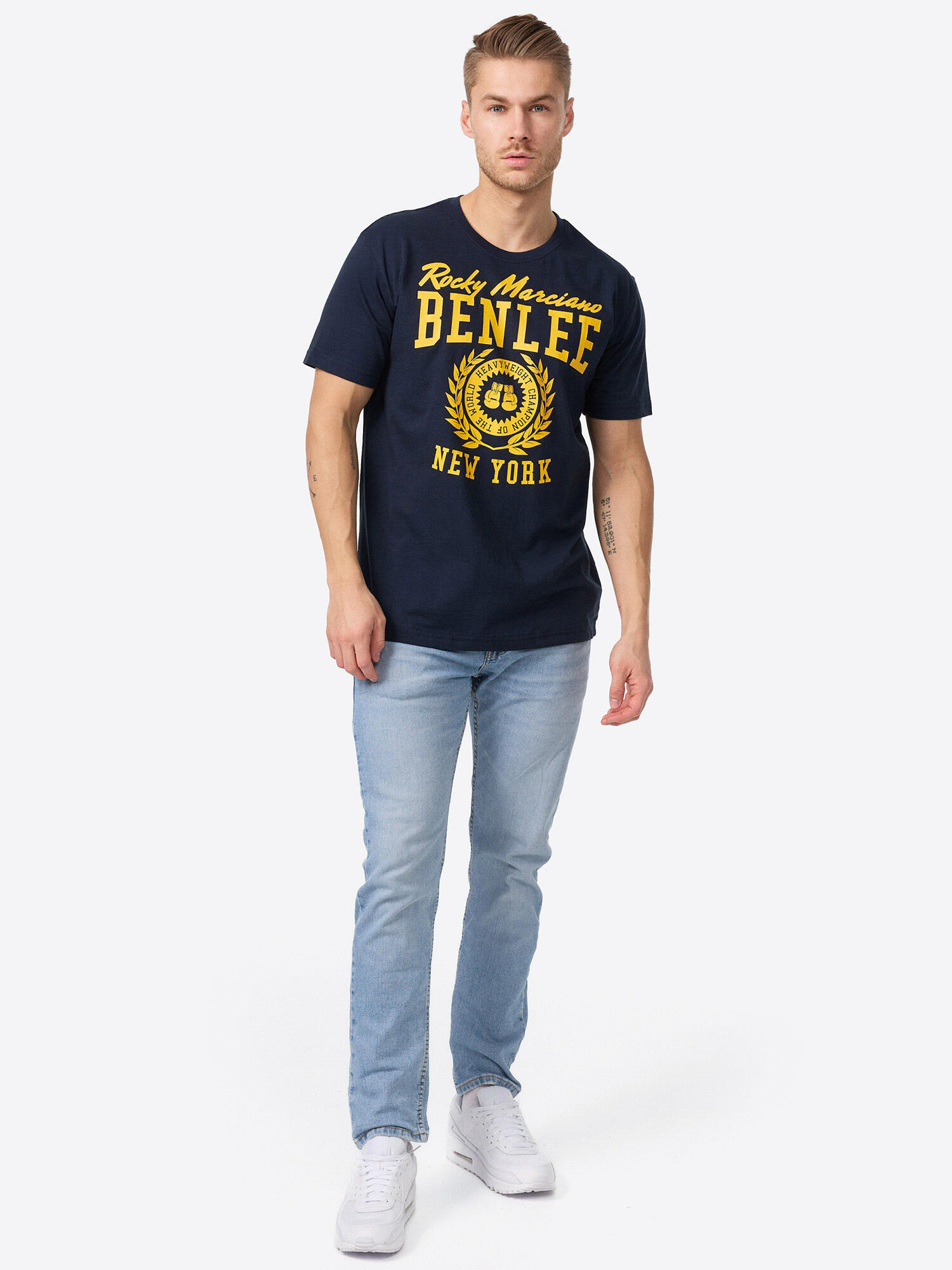 BENLEE Heren-T-shirt normale pasvorm DUXBURY 3/6