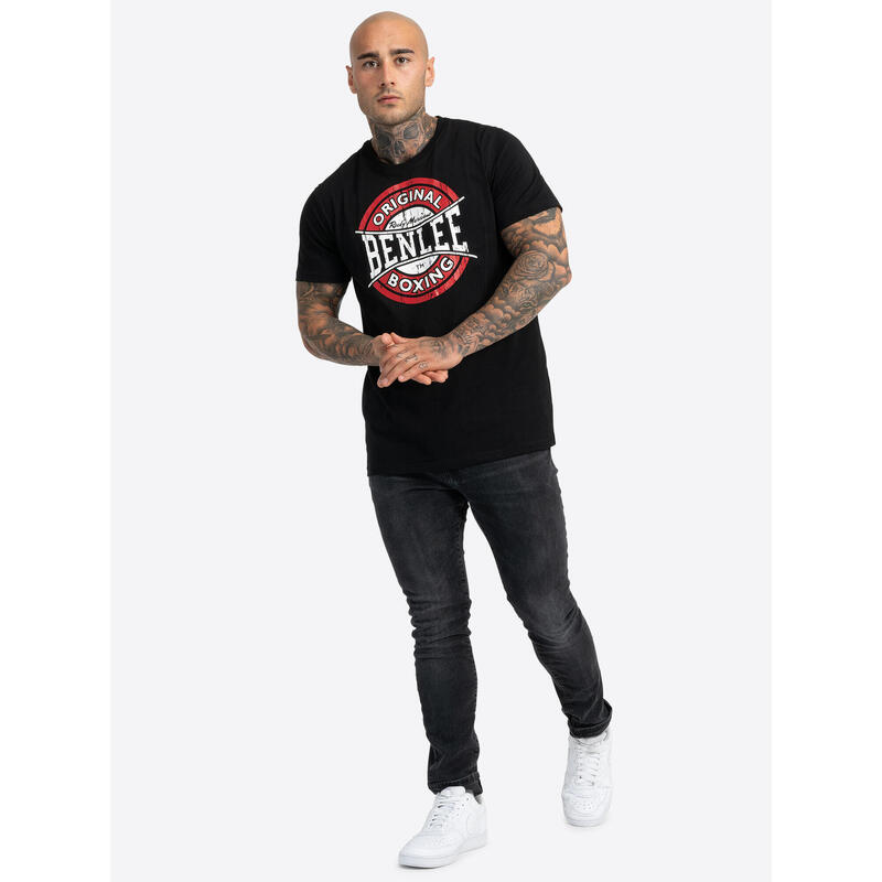BENLEE Heren-T-shirt normale pasvorm BOXING LOGO