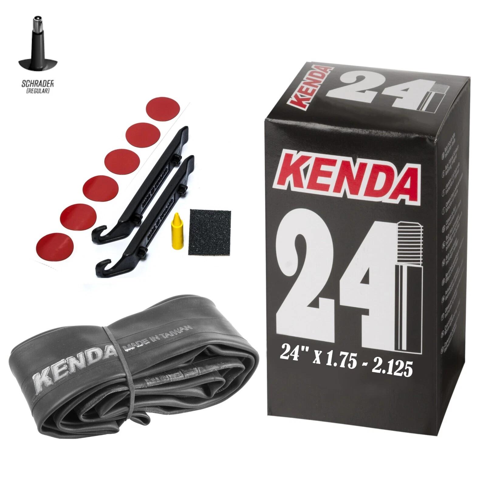 24" x 1.75-2.125 Butyl Rubber Inner Tube 35mm Schrader & Self Seal Repair Kit 1/2