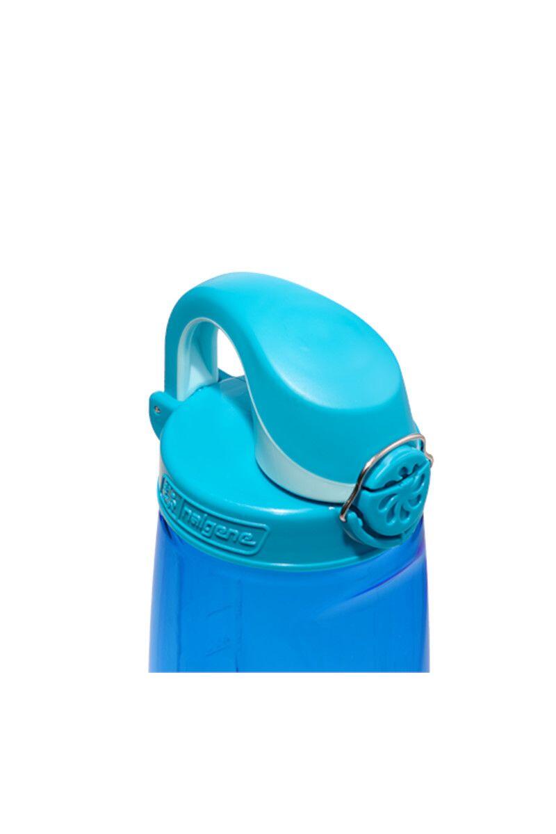 Gourde Nalgene On The Fly 710 ml Tritan Bleu ardoise ouverture 1 main 3/4