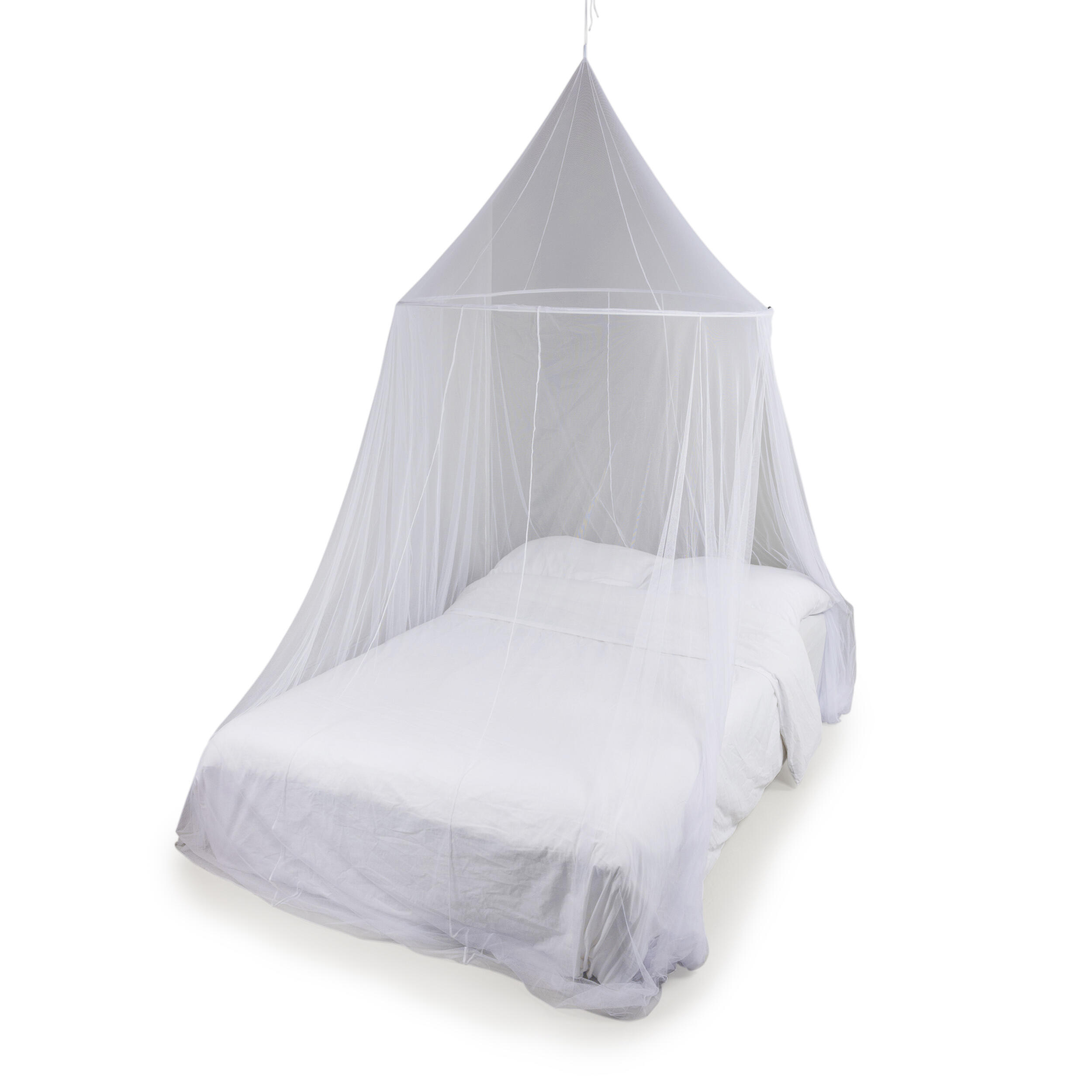 DECONET Deconet klamboe XL Rondo, Topring 120cm, Omtrek 13 meter, H220cm, wit