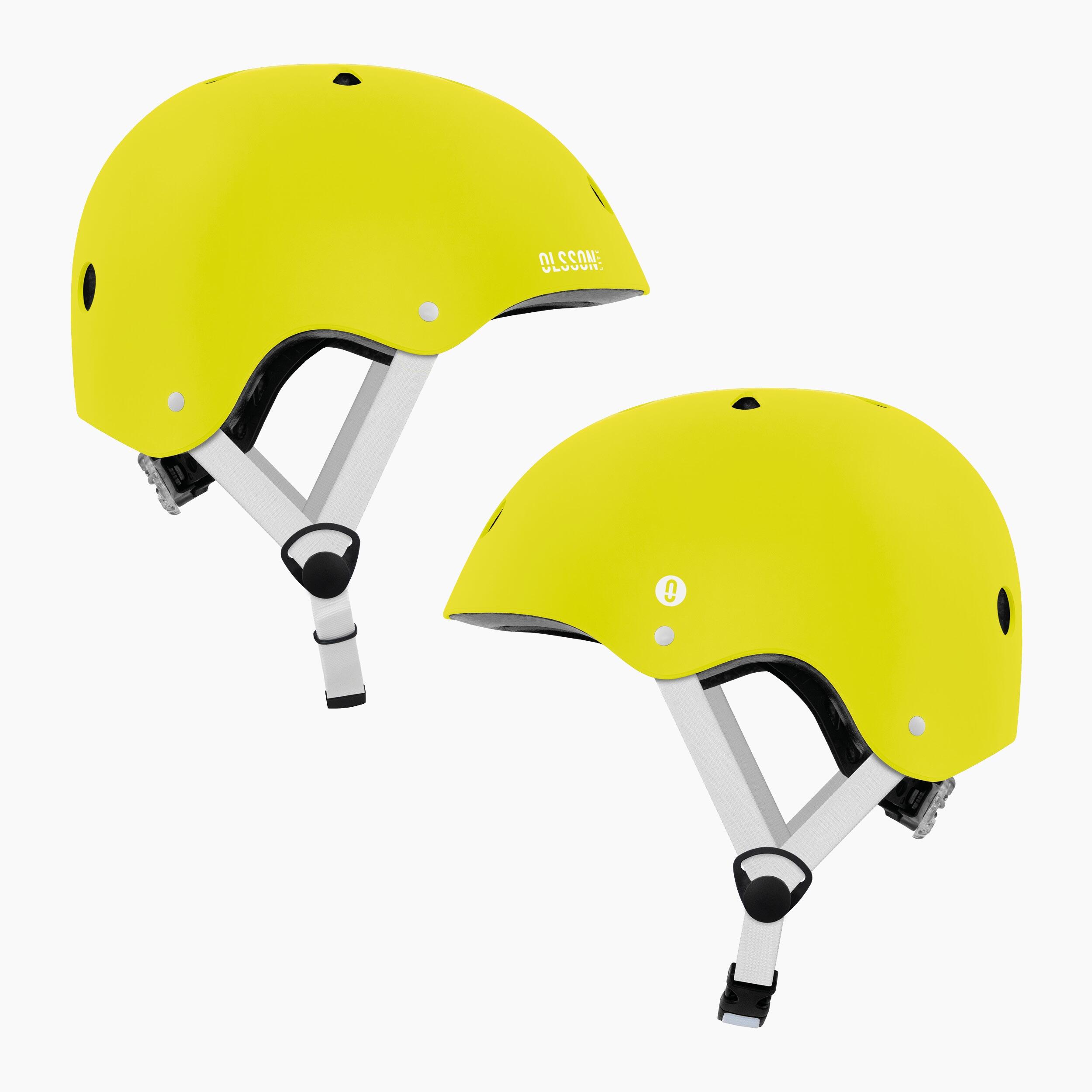 Casco bambino OLSSON HERO Lime M-L 52–54cm – Per pattini skate bici monopattini 7/7