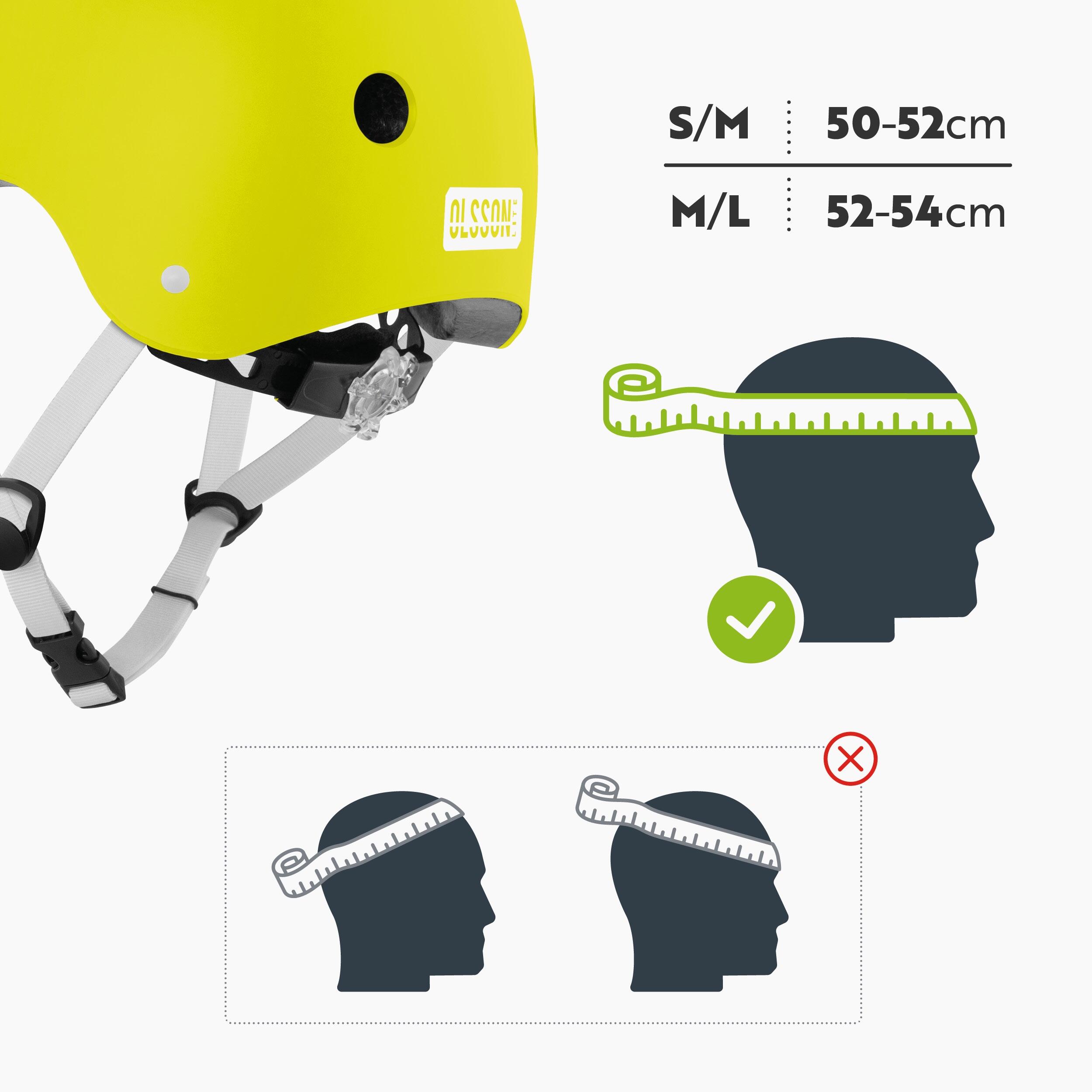 Casco bambino OLSSON HERO Lime M-L 52–54cm – Per pattini skate bici monopattini 2/7