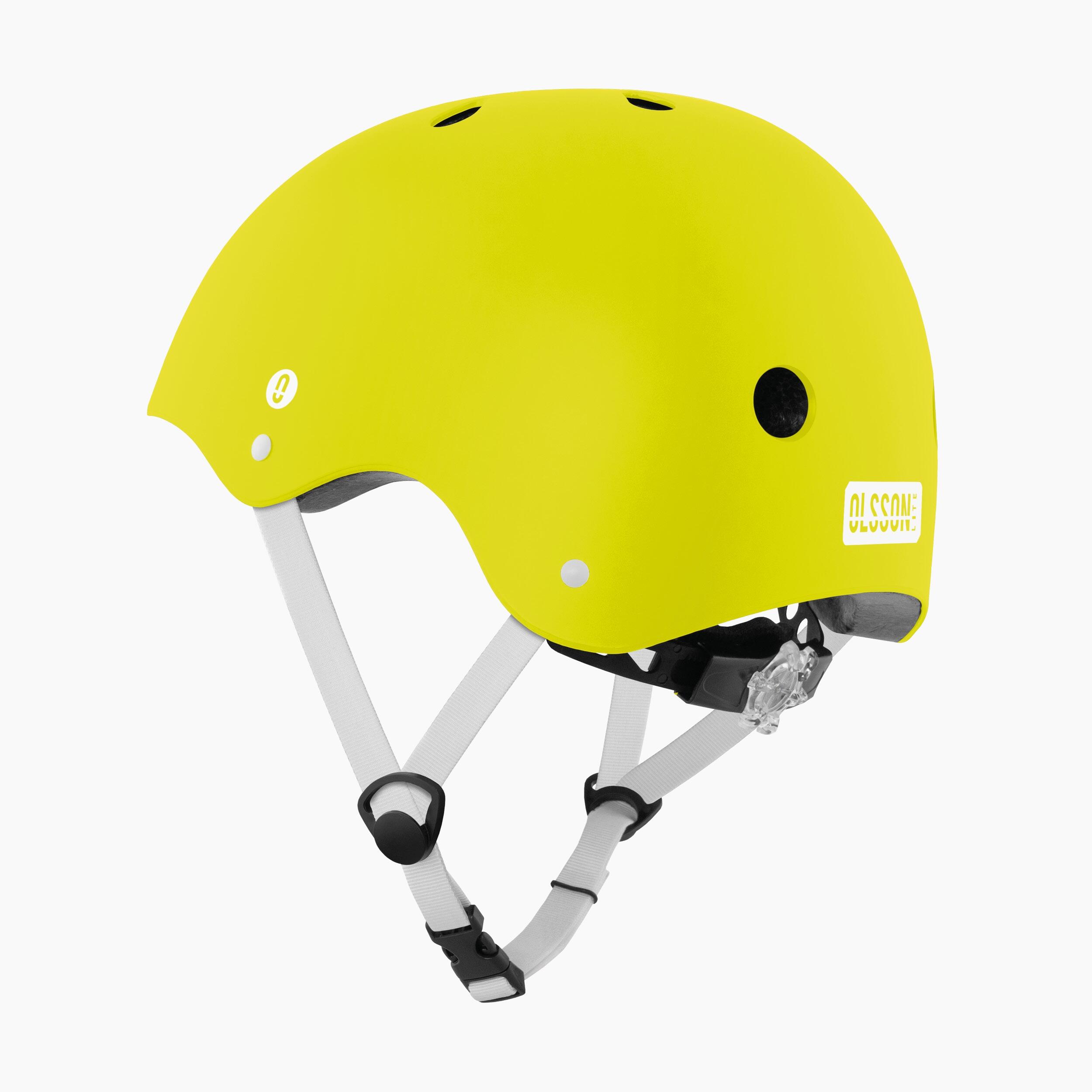Casco bambino OLSSON HERO Lime M-L 52–54cm – Per pattini skate bici monopattini 6/7