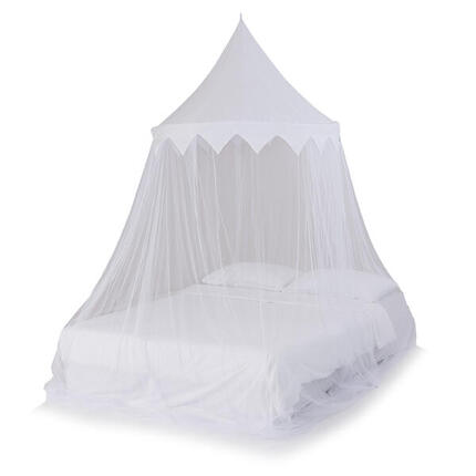 Moskitiera Marrakech XXL, Obwód 1400cm x wys.240cm, Górny pierścień 120cm Biała