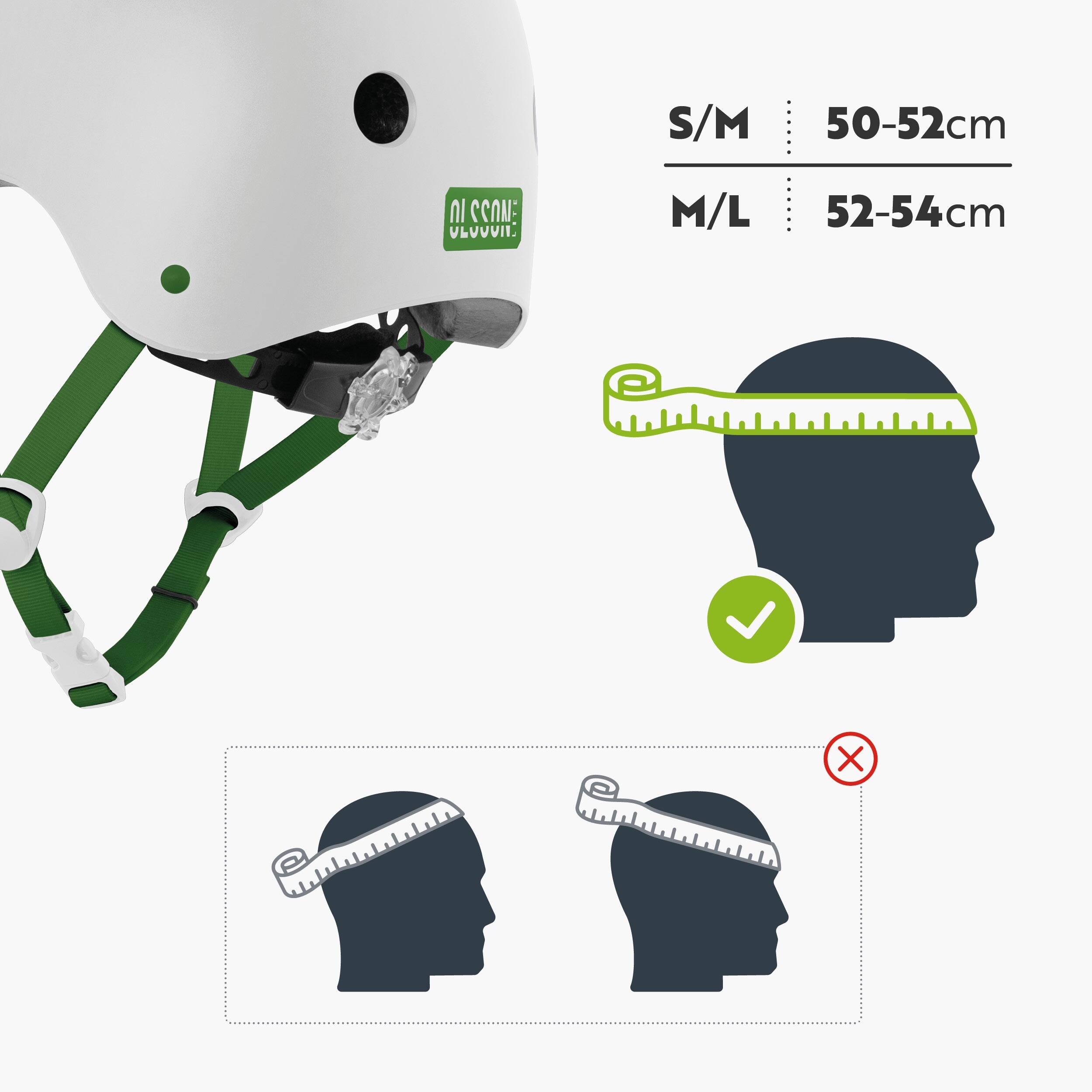 Casco niño OLSSON HERO Blanco M-L 52-54cm patines skates bicicletas patinetes 2/7
